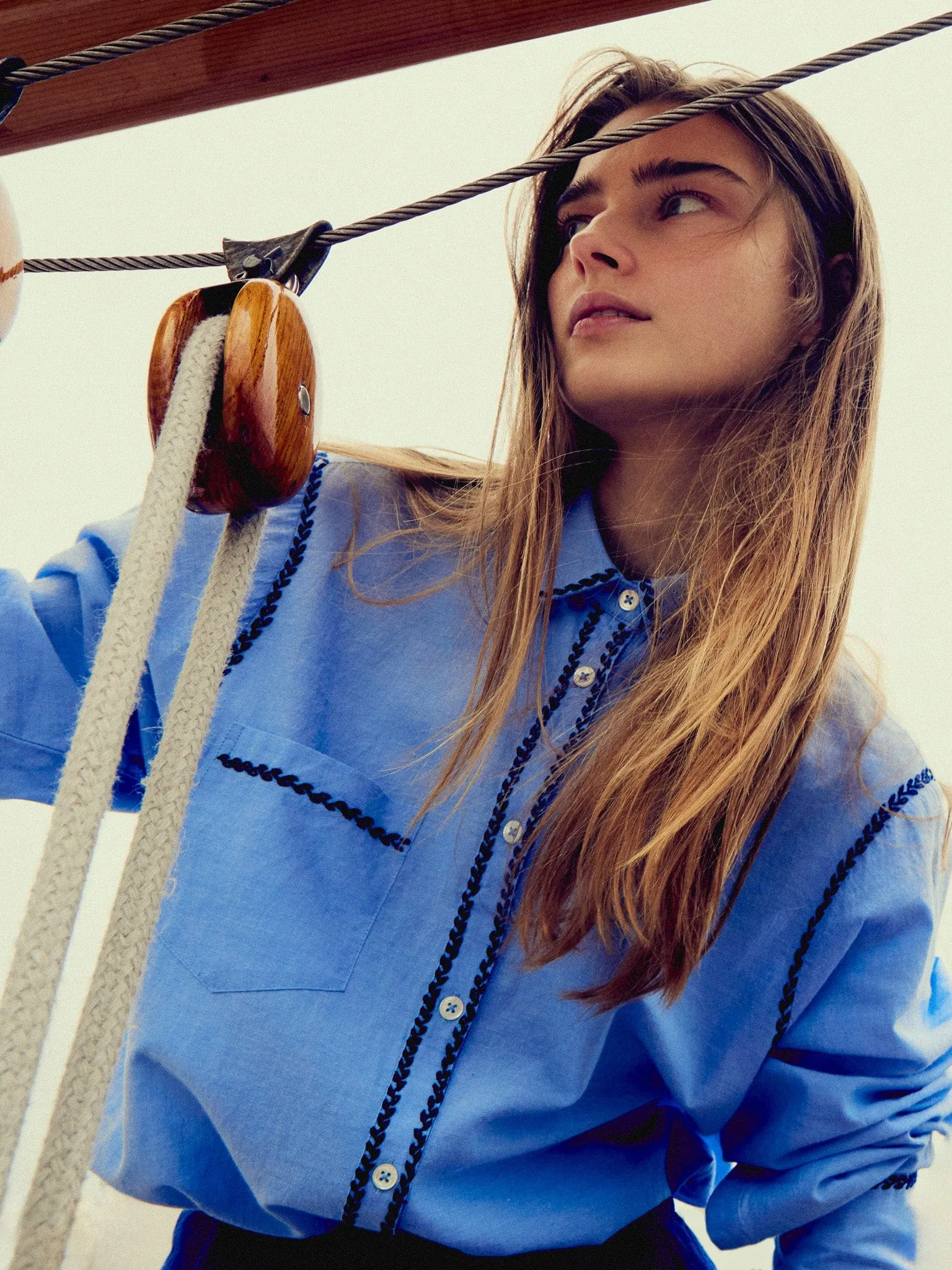 Julien Top in Ciel sold by MILLE