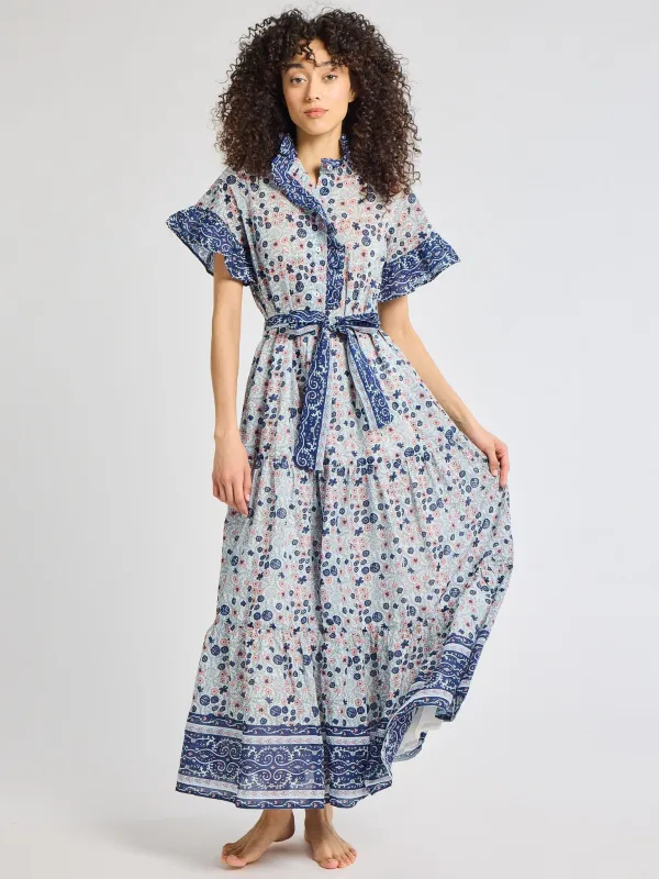 Victoria Dress in Navy Floral sold by MILLE