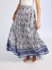 Paola Skirt in Navy Floral sold by MILLE