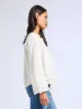Melba Top in White Embroidered Linen sold by MILLE