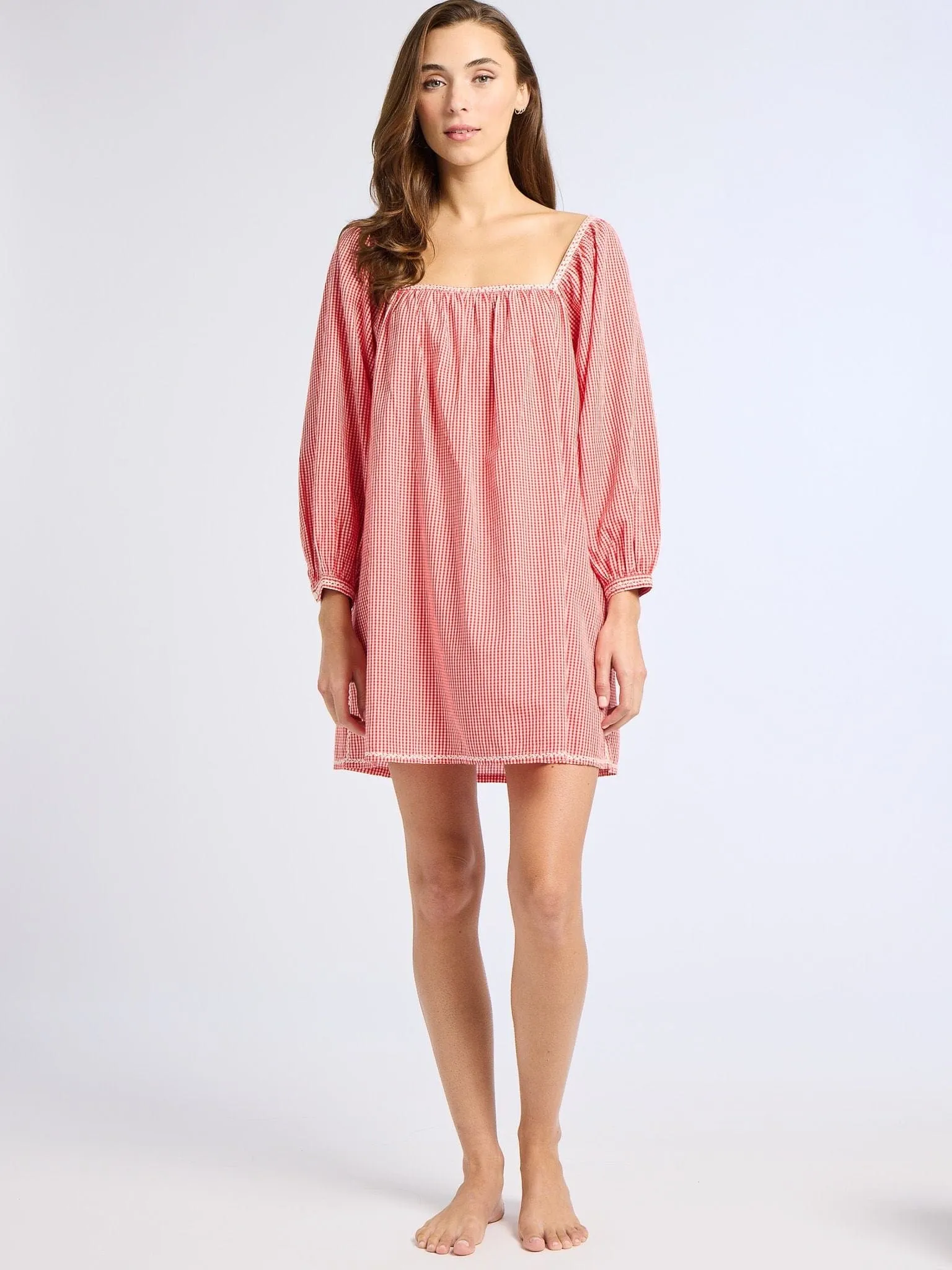 Alma Dress in Red Gingham sold by MILLE product image thumbnail 3