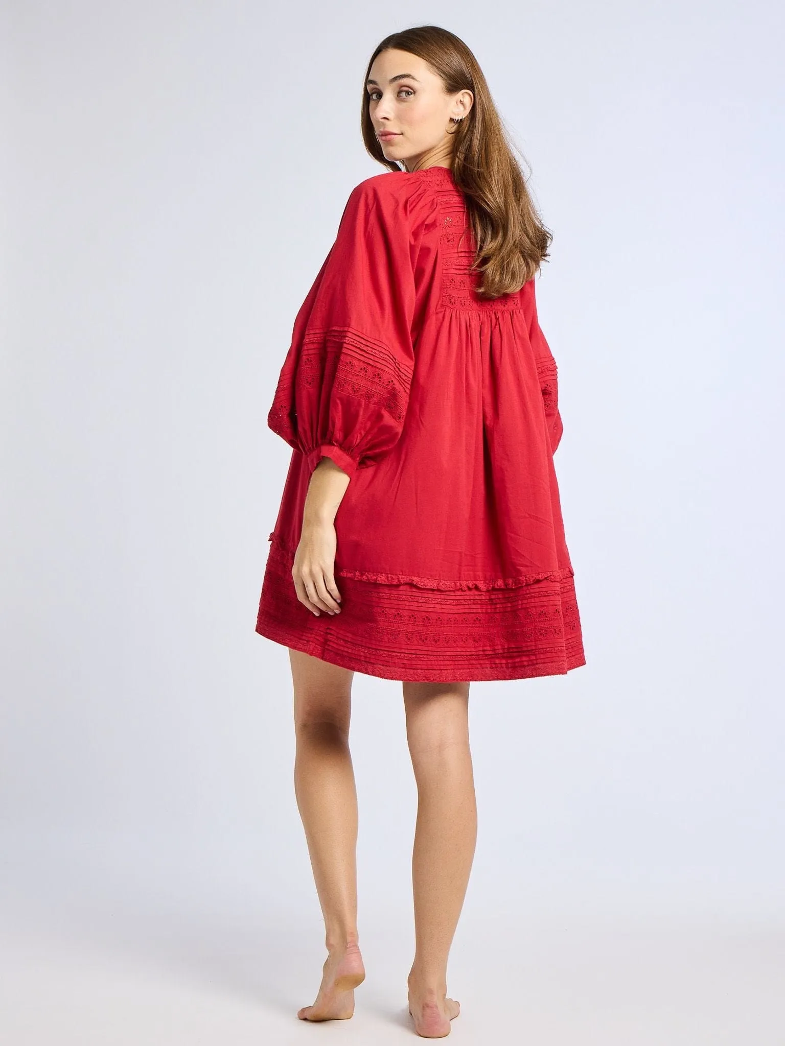 Daisy Dress in Cherry Lace sold by MILLE product image thumbnail 4