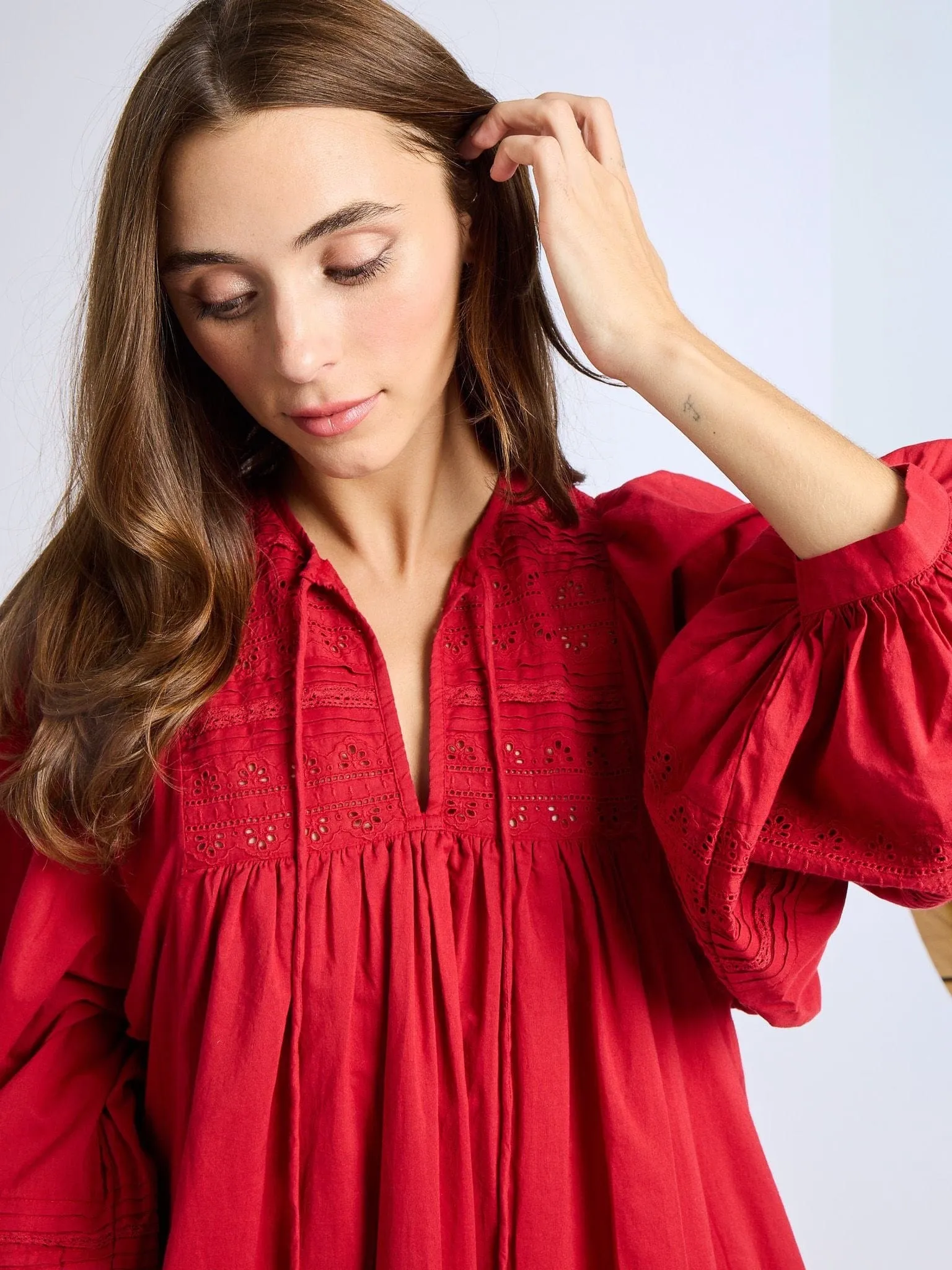 Daisy Dress in Cherry Lace sold by MILLE product image thumbnail 5