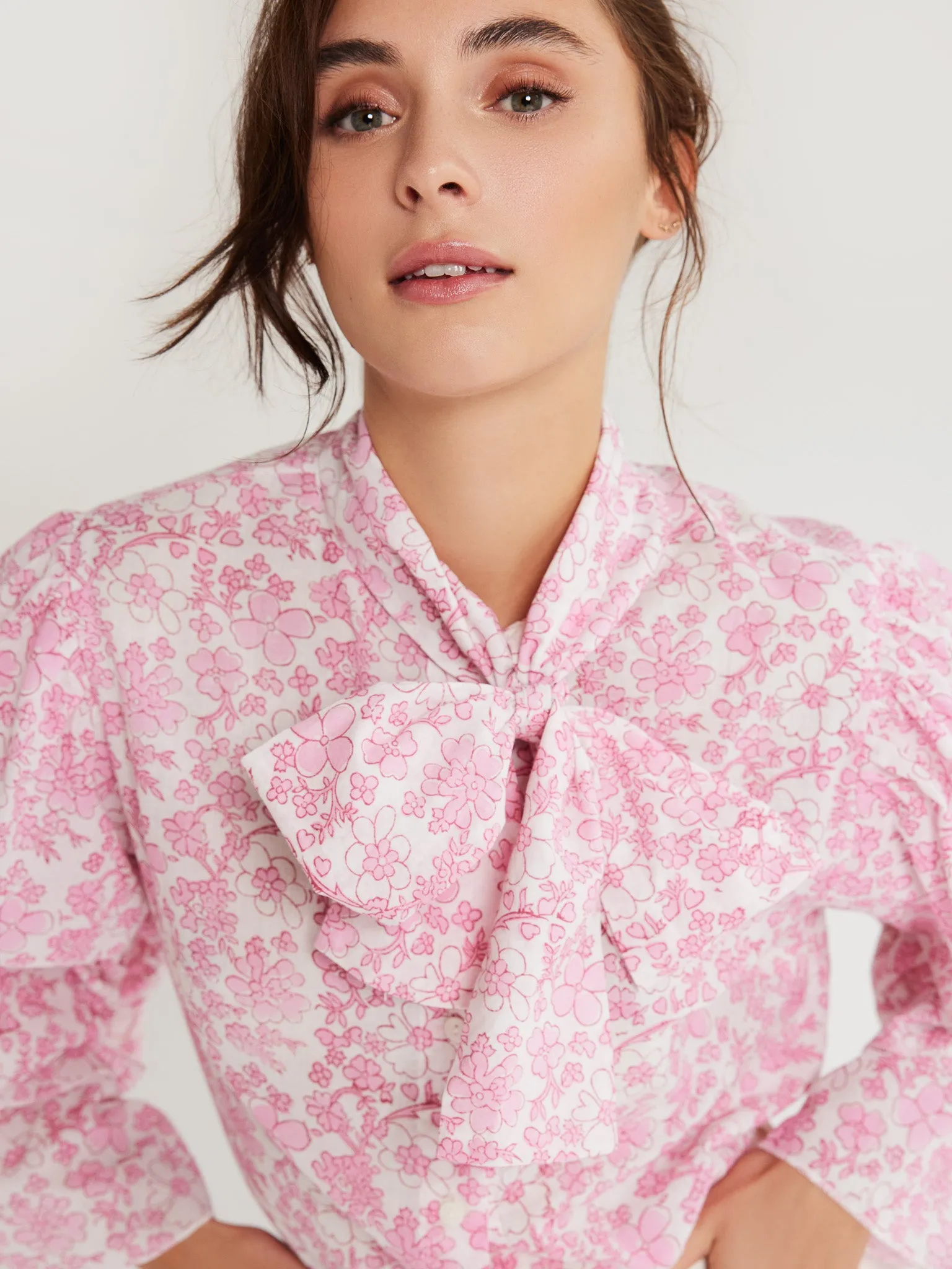 Fifi Top in Jaipur Floral sold by MILLE product image thumbnail 4