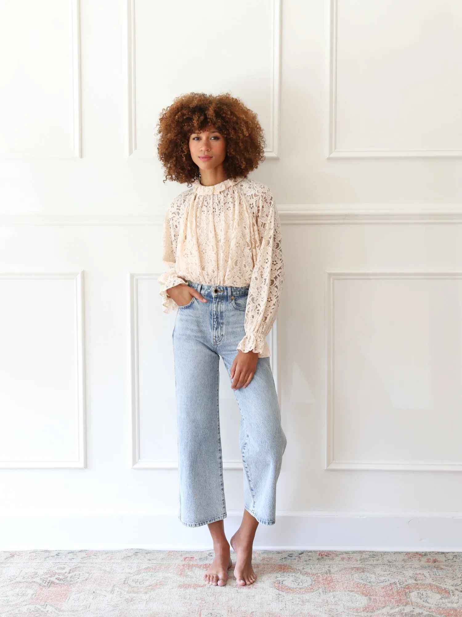 Chantal Top in Vanilla Lace sold by MILLE product image thumbnail 2