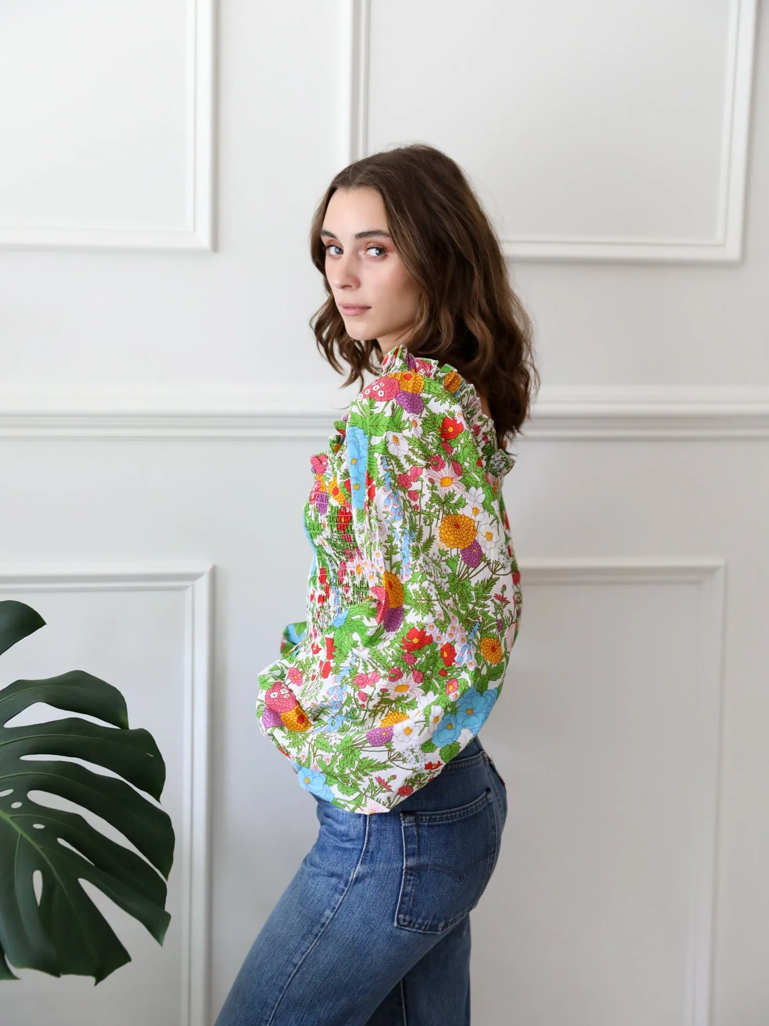 Circe Top in Summer Garden sold by MILLE product image thumbnail 3