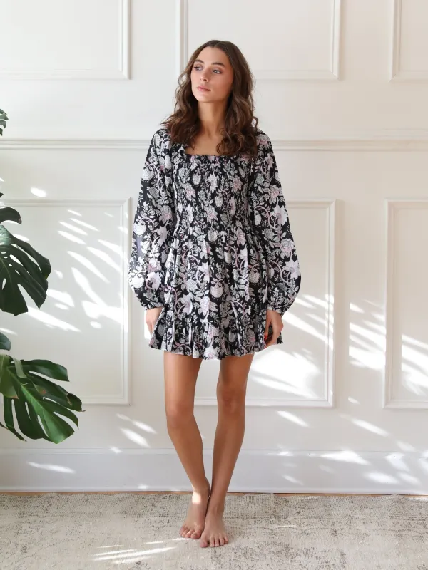 Calista Dress in Tropical Night sold by MILLE