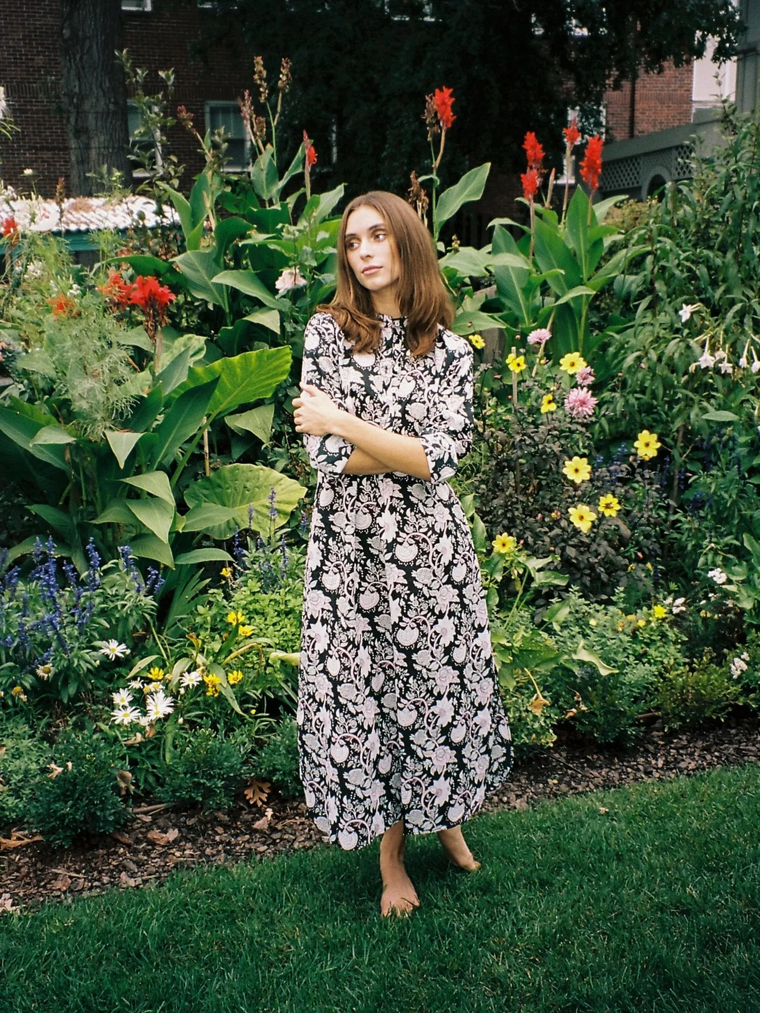 Sadie Caftan in Tropical Night sold by MILLE product image thumbnail 4