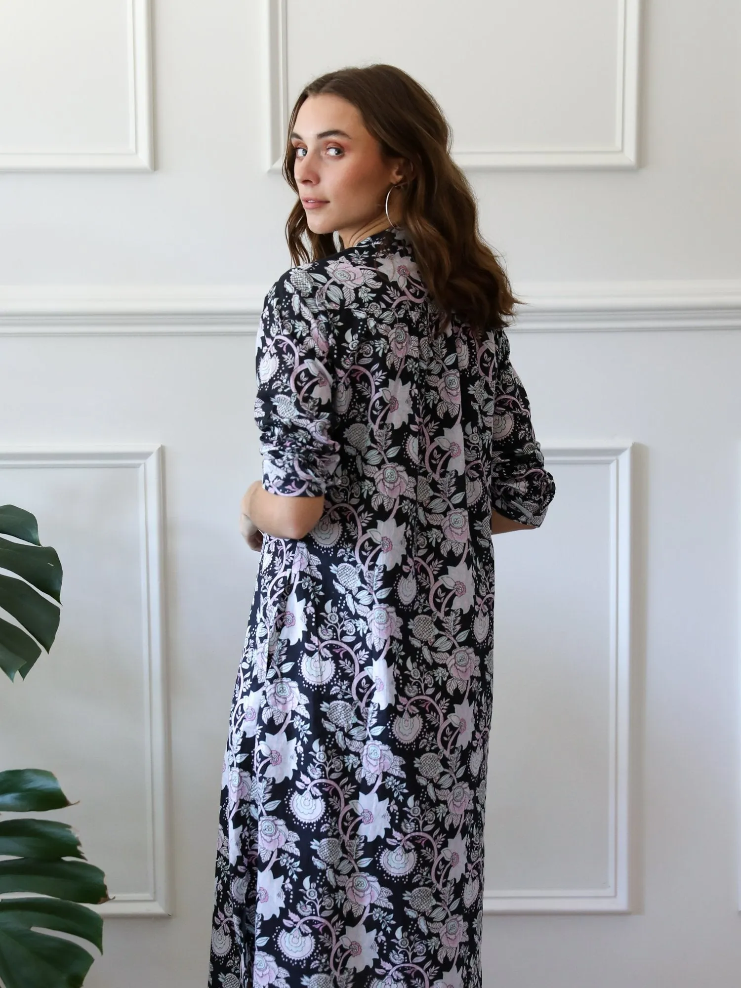 Sadie Caftan in Tropical Night sold by MILLE product image thumbnail 2