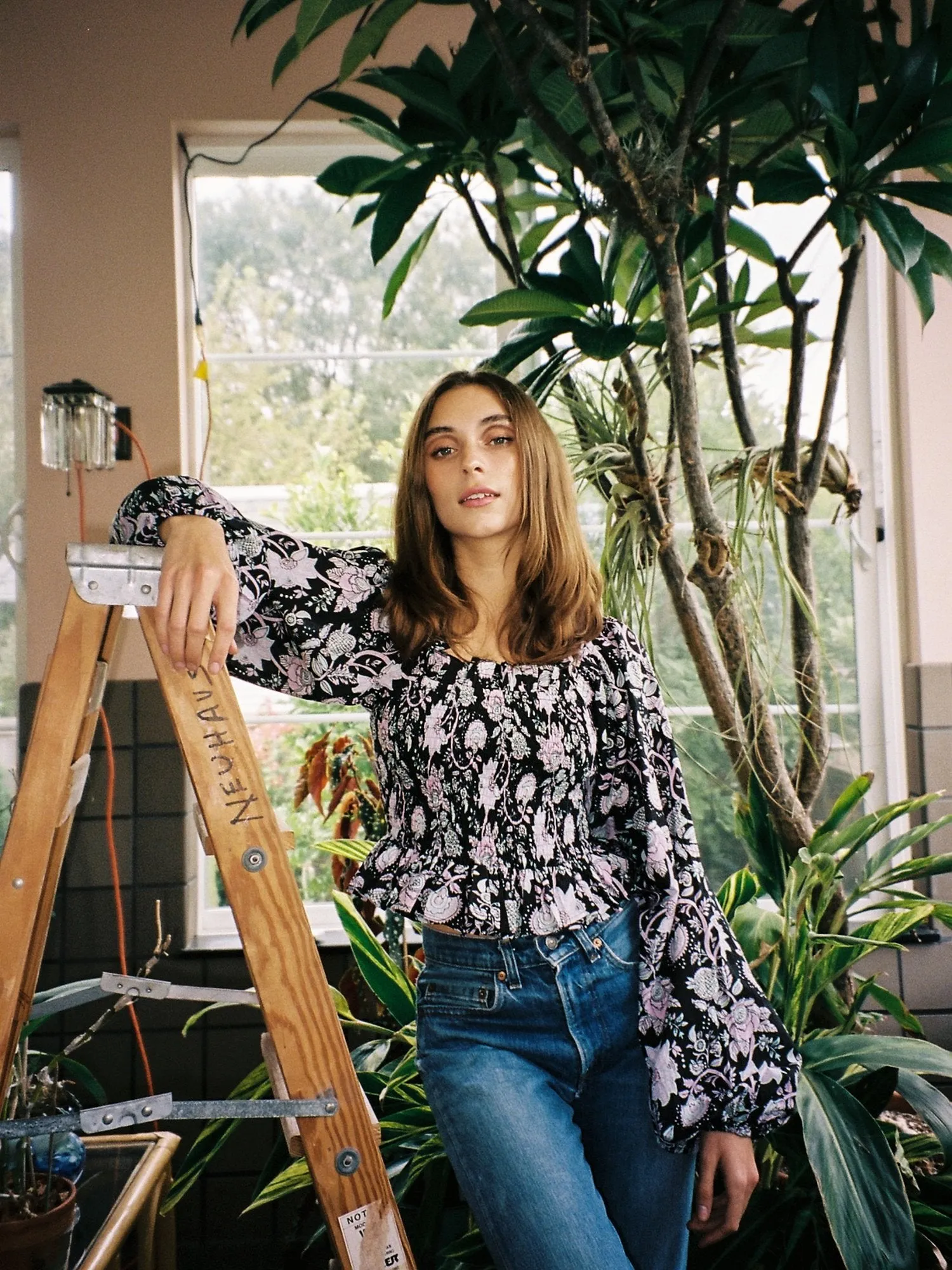 Circe Top in Tropical Night sold by MILLE product image thumbnail 4