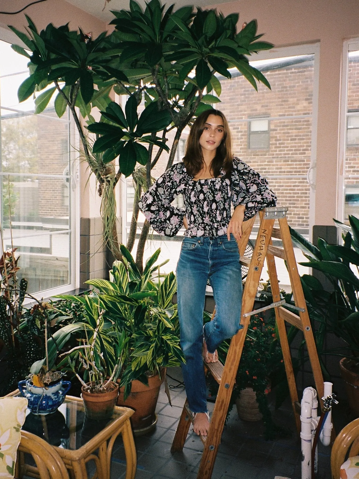 Circe Top in Tropical Night sold by MILLE product image thumbnail 5