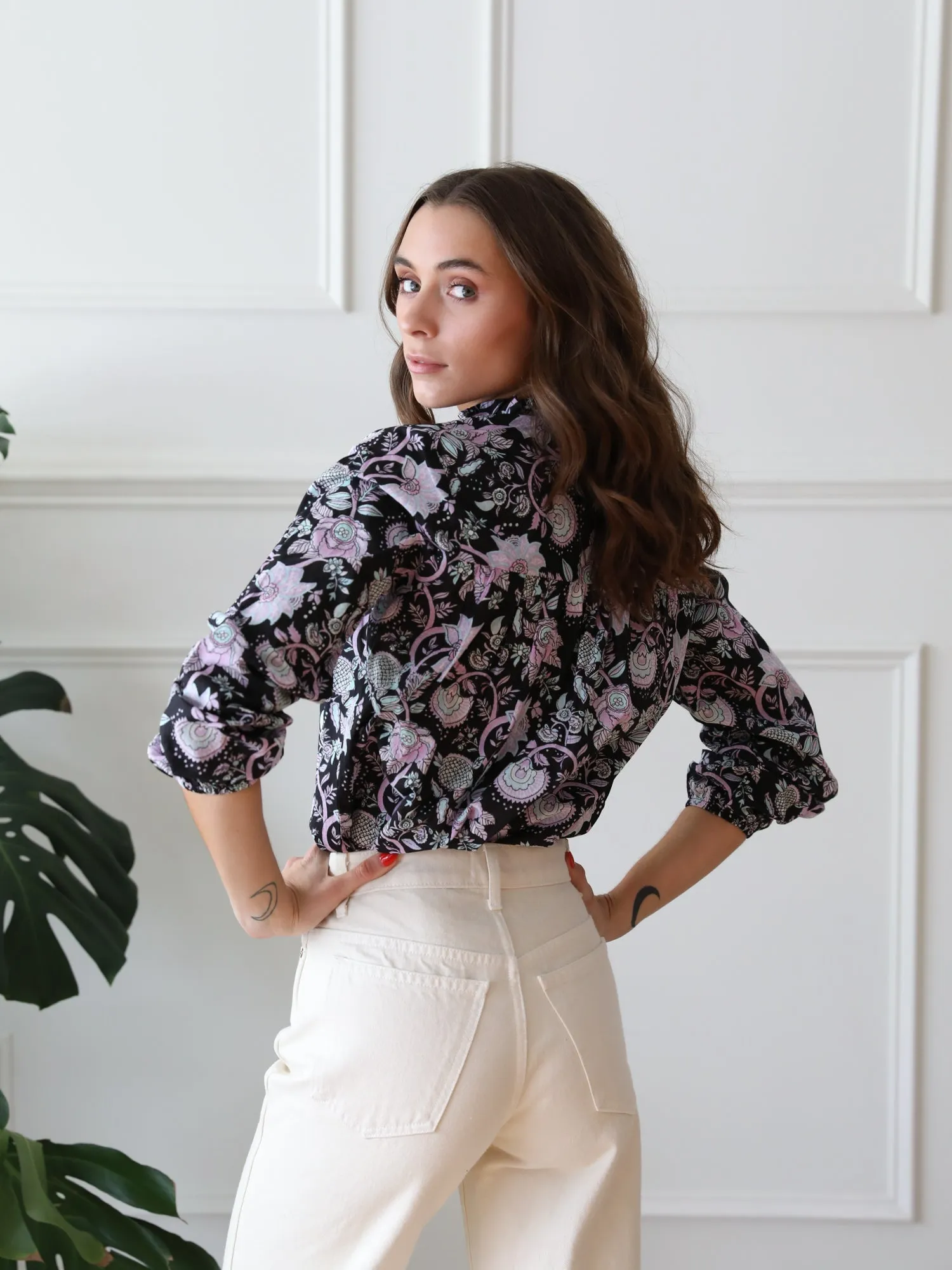 Francesca Top in Tropical Night sold by MILLE product image thumbnail 4