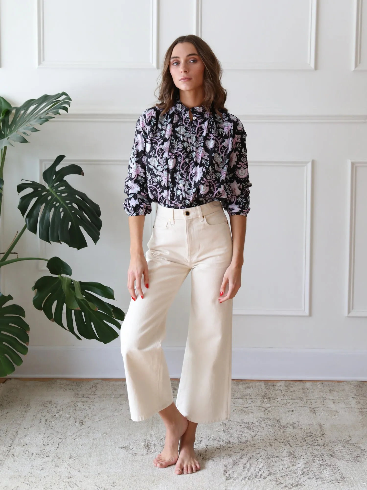 Francesca Top in Tropical Night sold by MILLE product image thumbnail 2