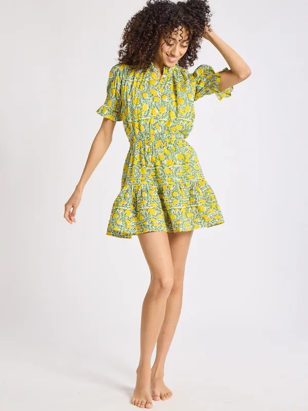 Rowan Skirt in Lemons sold by MILLE