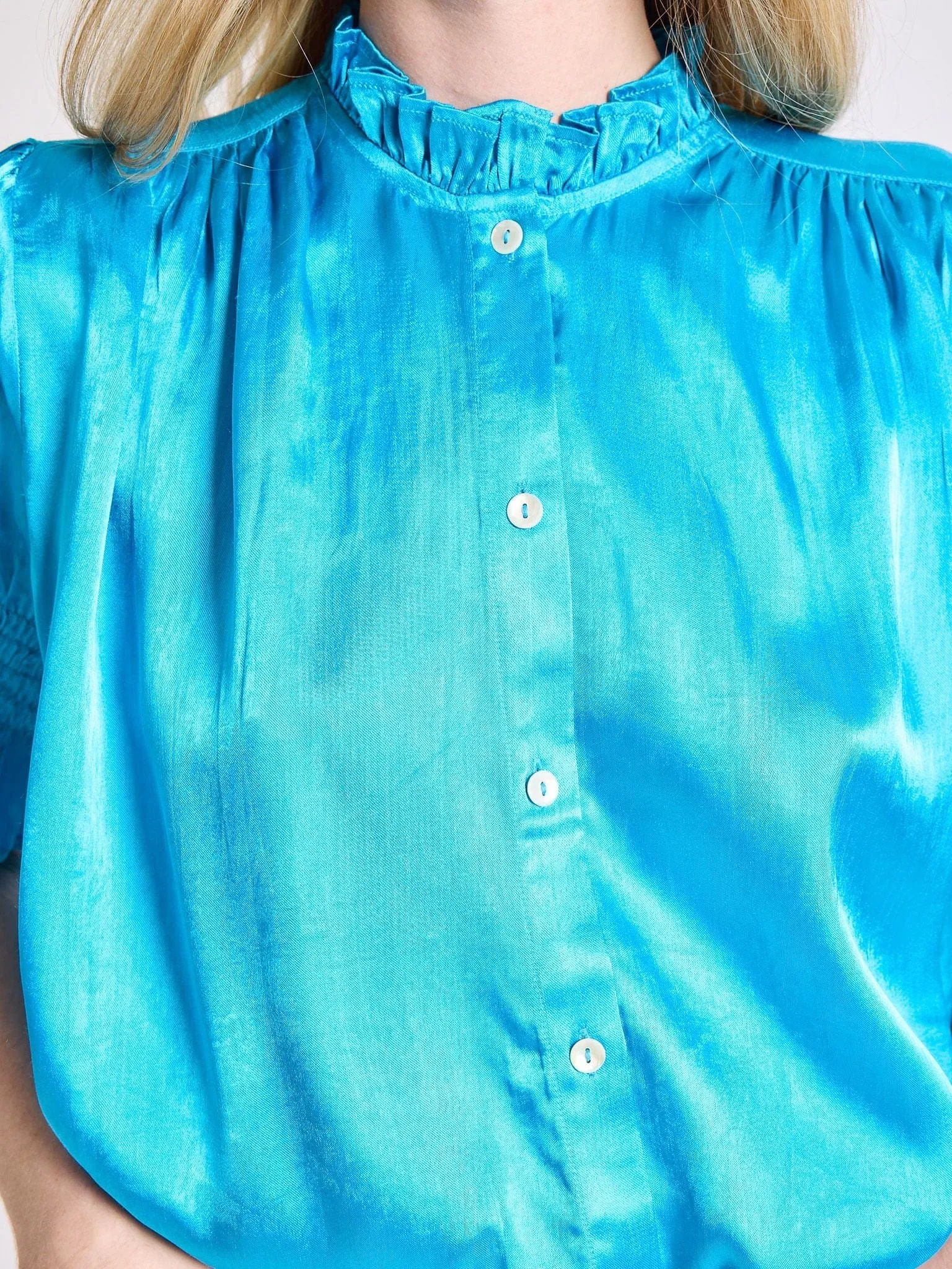 Marnie Top in Ocean sold by MILLE product image thumbnail 5