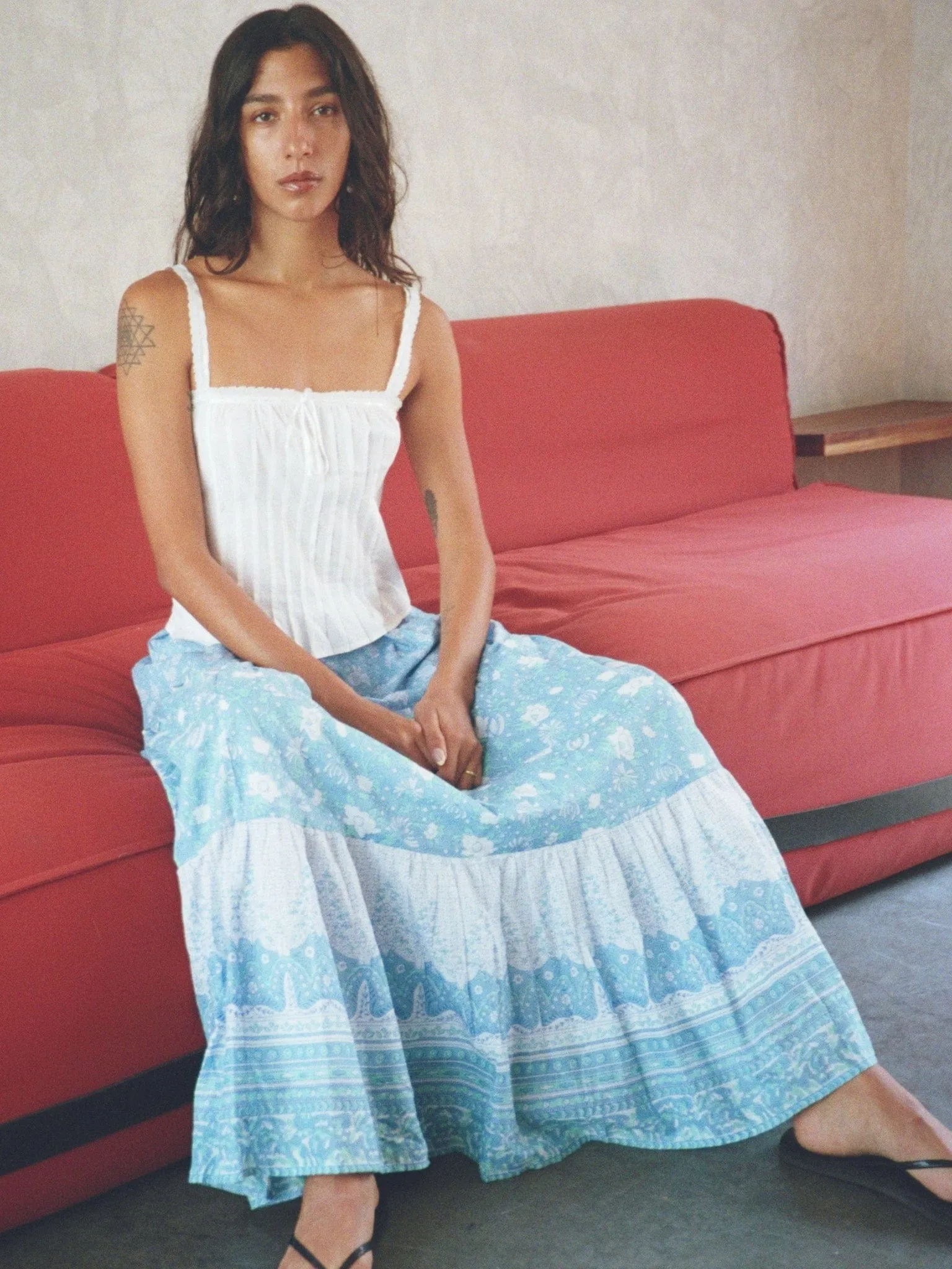 Paola Skirt in Charleston Floral sold by MILLE product image thumbnail 2