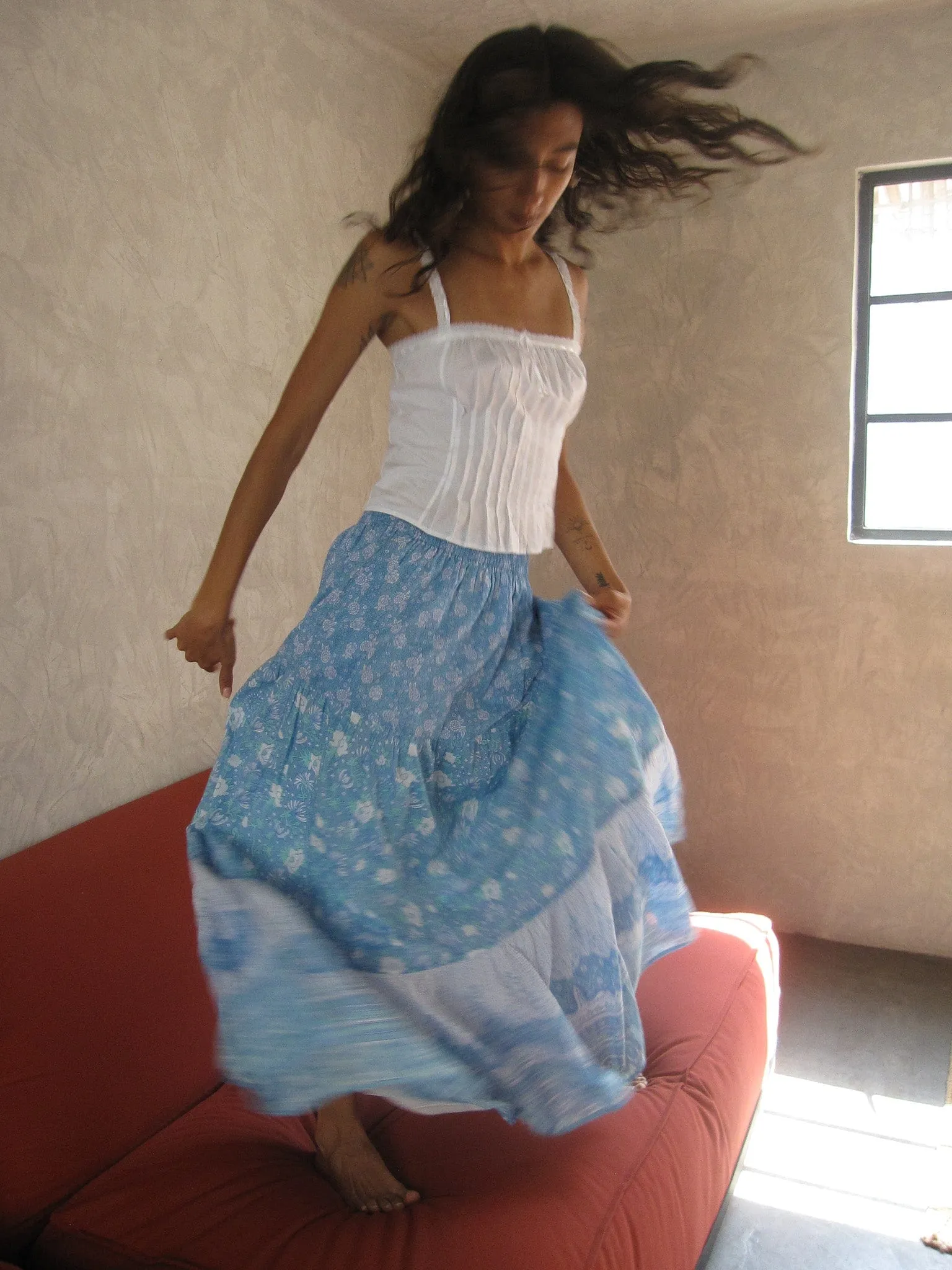 Paola Skirt in Charleston Floral sold by MILLE