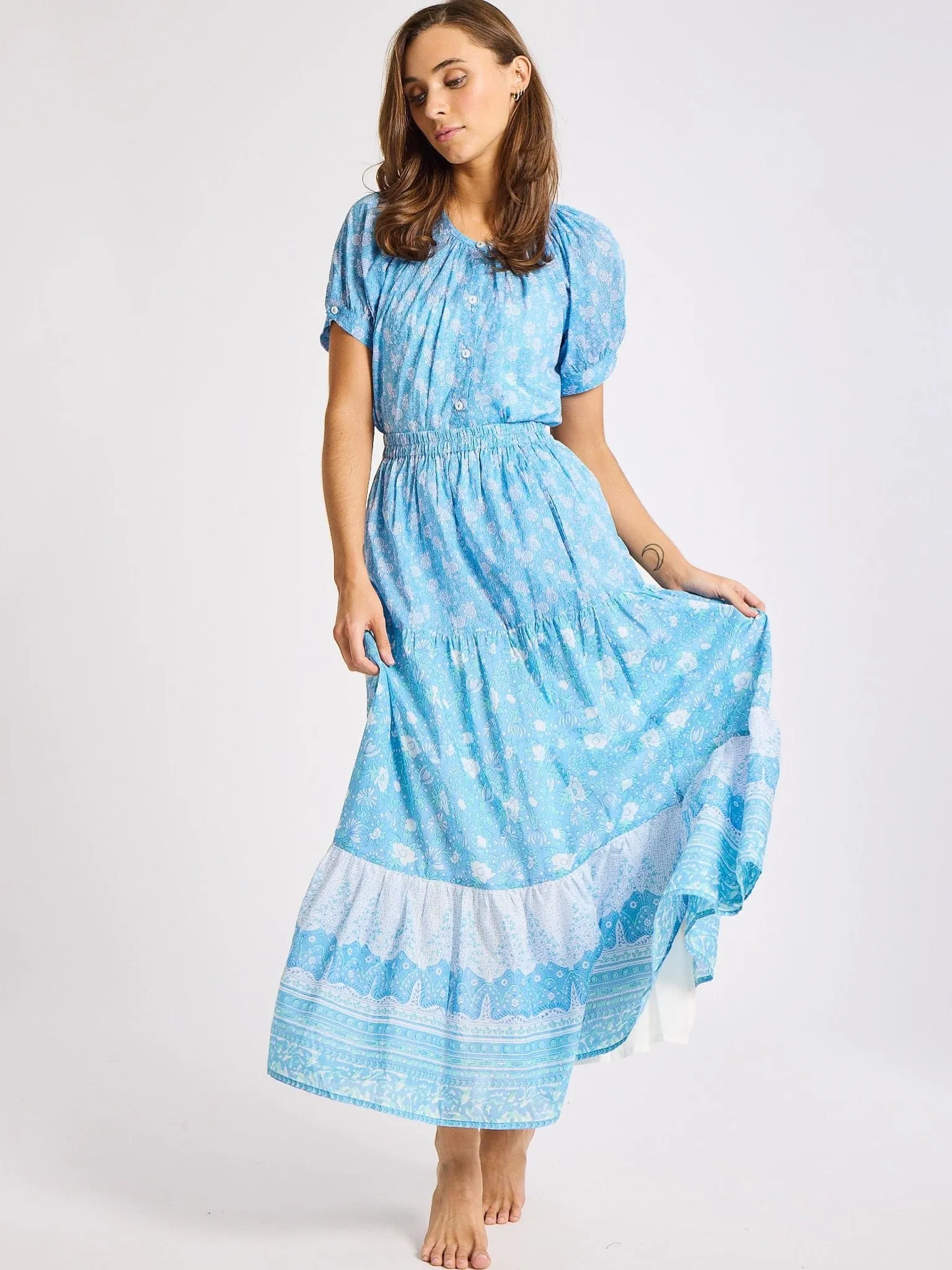 Paola Skirt in Charleston Floral sold by MILLE product image thumbnail 3