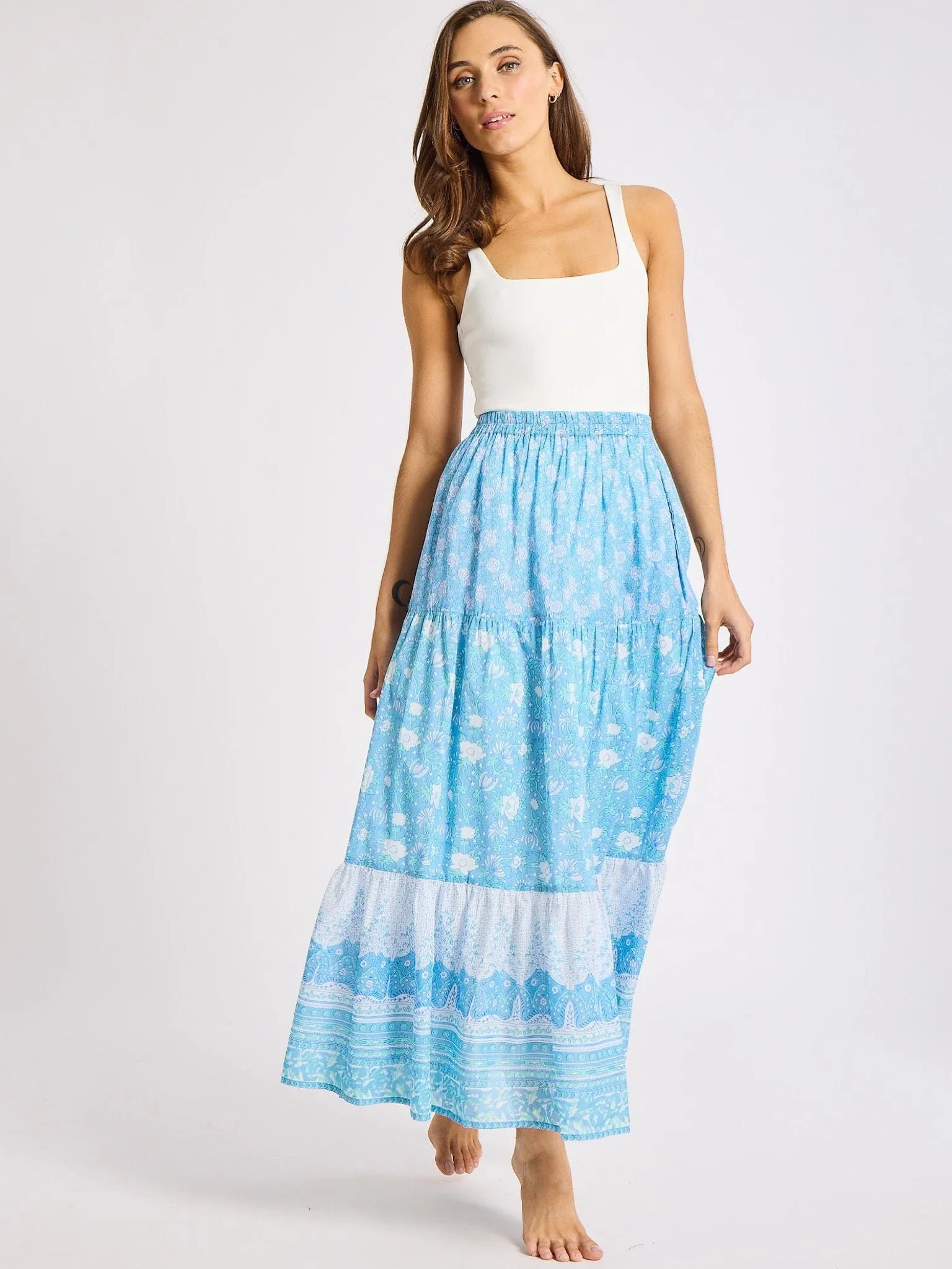 Paola Skirt in Charleston Floral sold by MILLE product image thumbnail 5