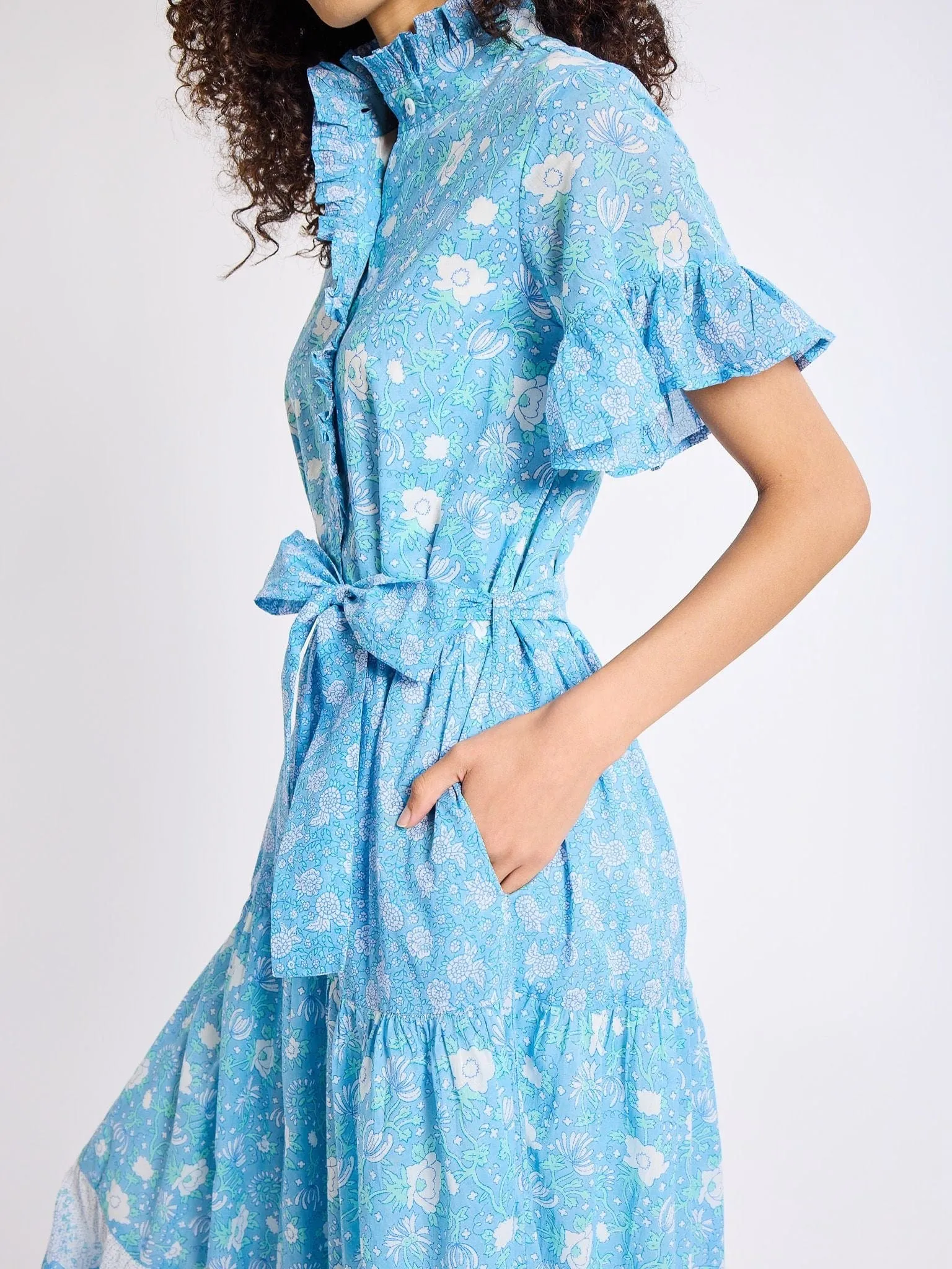 Victoria Dress in Charleston Floral sold by MILLE product image thumbnail 3