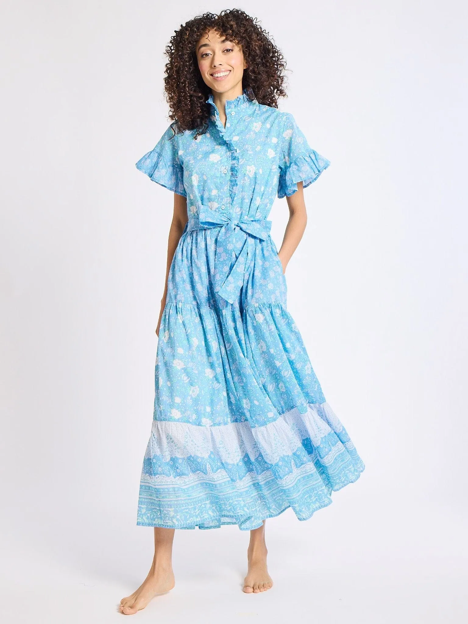 Victoria Dress in Charleston Floral sold by MILLE