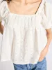 Caro Top in Ivory Eyelet sold by MILLE