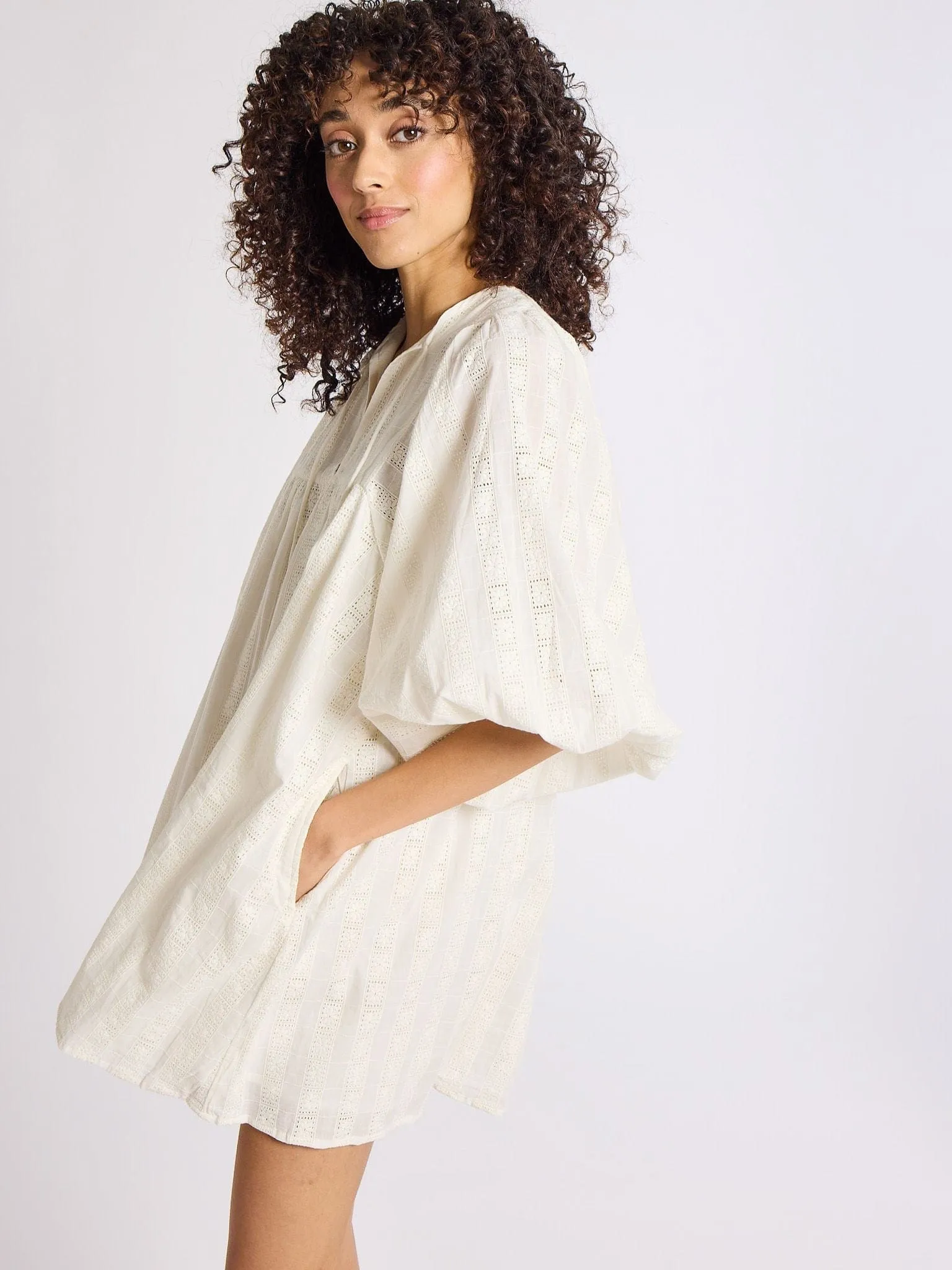 Daisy Dress in Ivory Eyelet sold by MILLE product image thumbnail 5