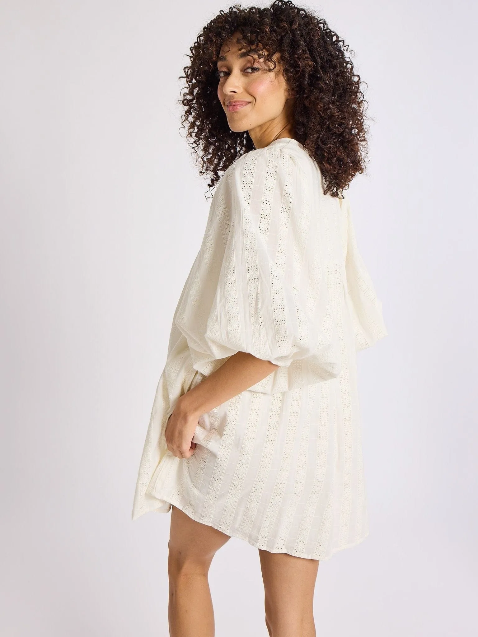 Daisy Dress in Ivory Eyelet sold by MILLE product image thumbnail 4