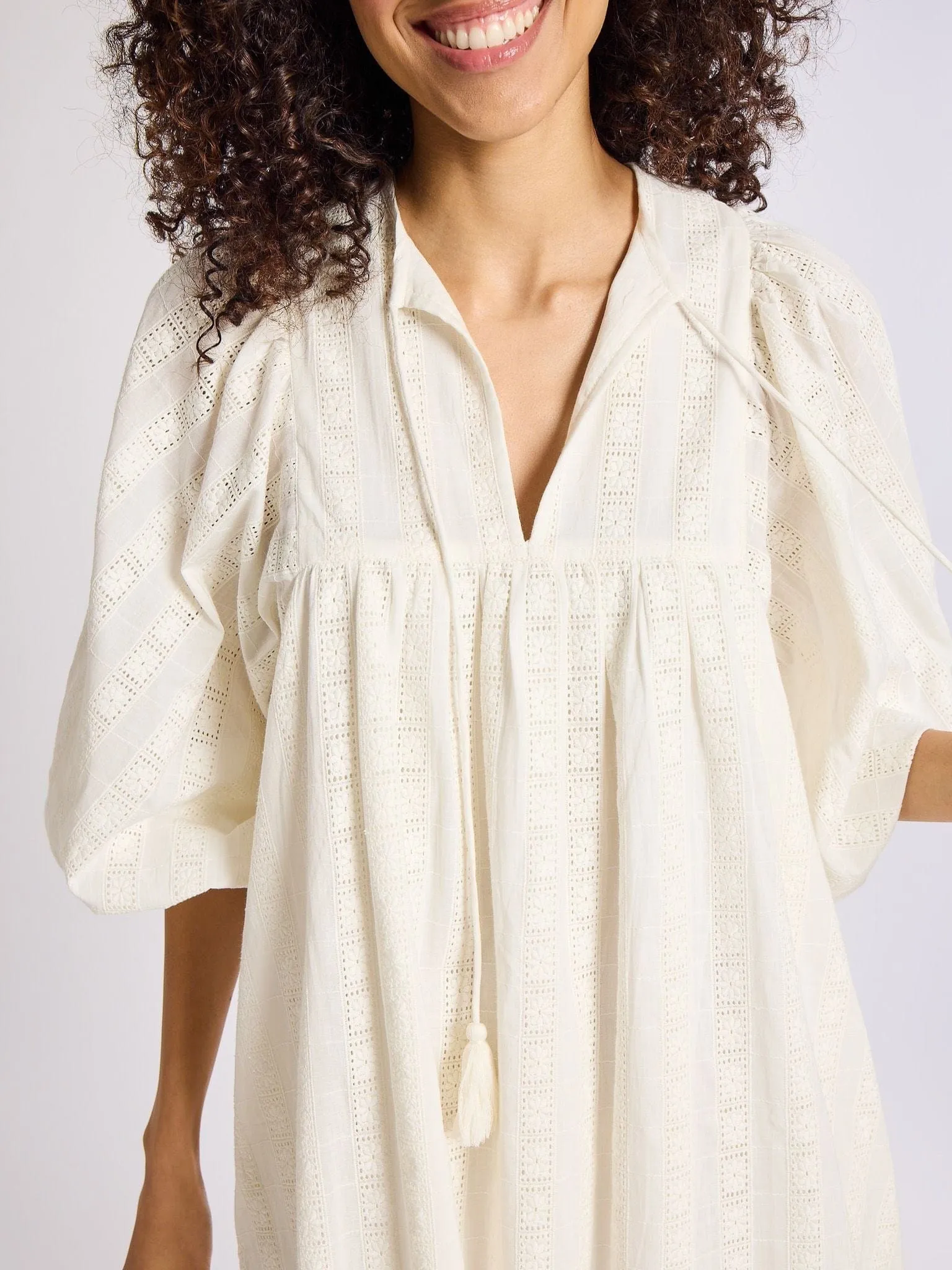 Daisy Dress in Ivory Eyelet sold by MILLE product image thumbnail 2