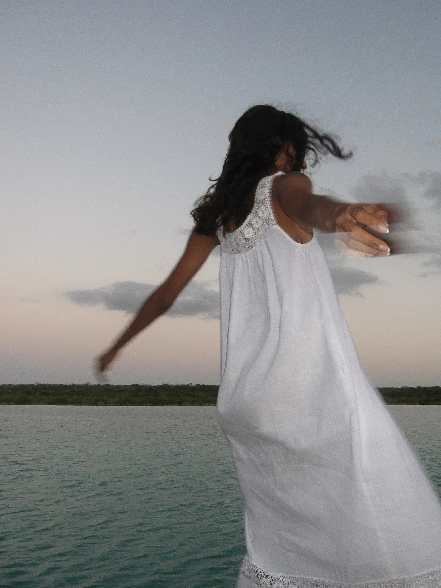 Adelia Dress in White Linen sold by MILLE product image thumbnail 3