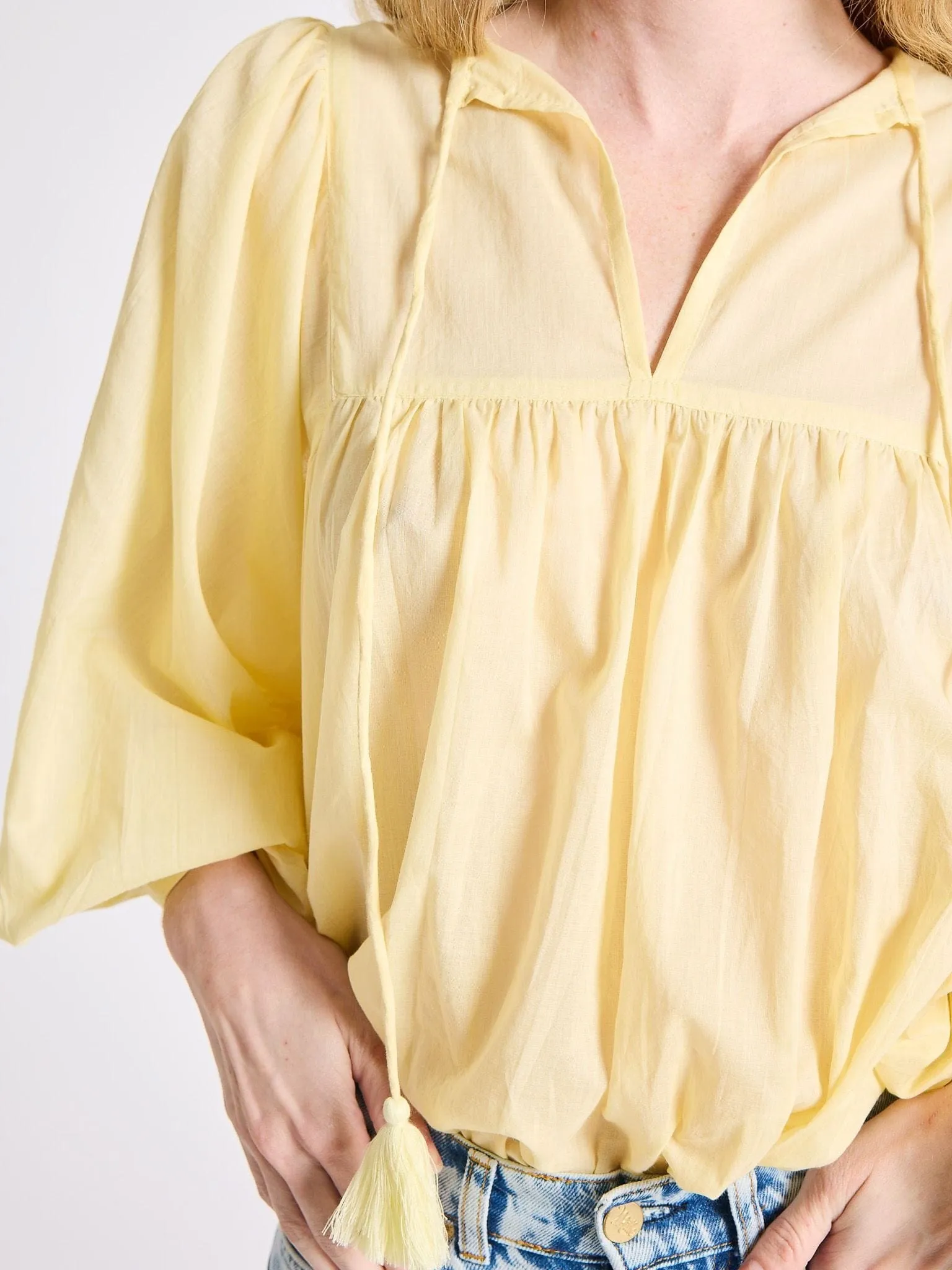 Charlie Top in Buttercream sold by MILLE product image thumbnail 2