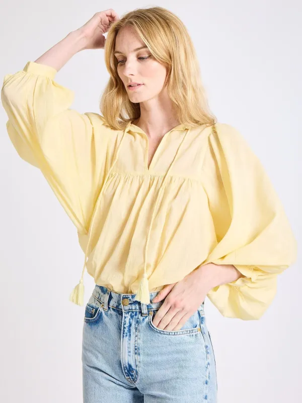 Charlie Top in Buttercream sold by MILLE