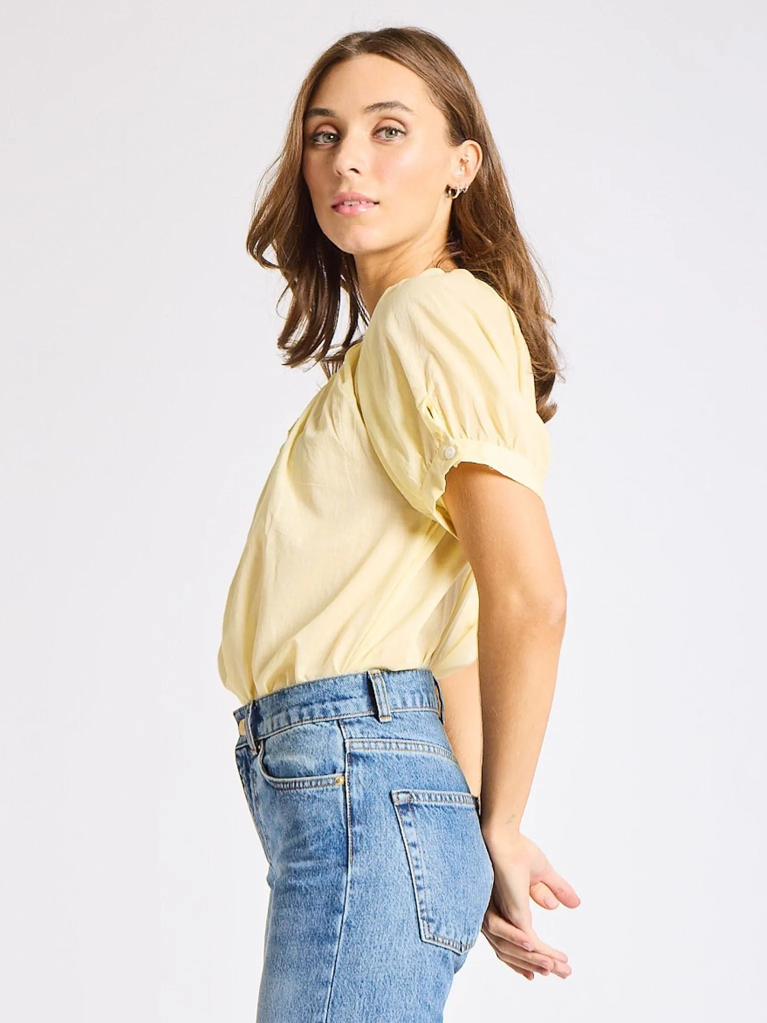 Naomi Top in Buttercream sold by MILLE product image thumbnail 5