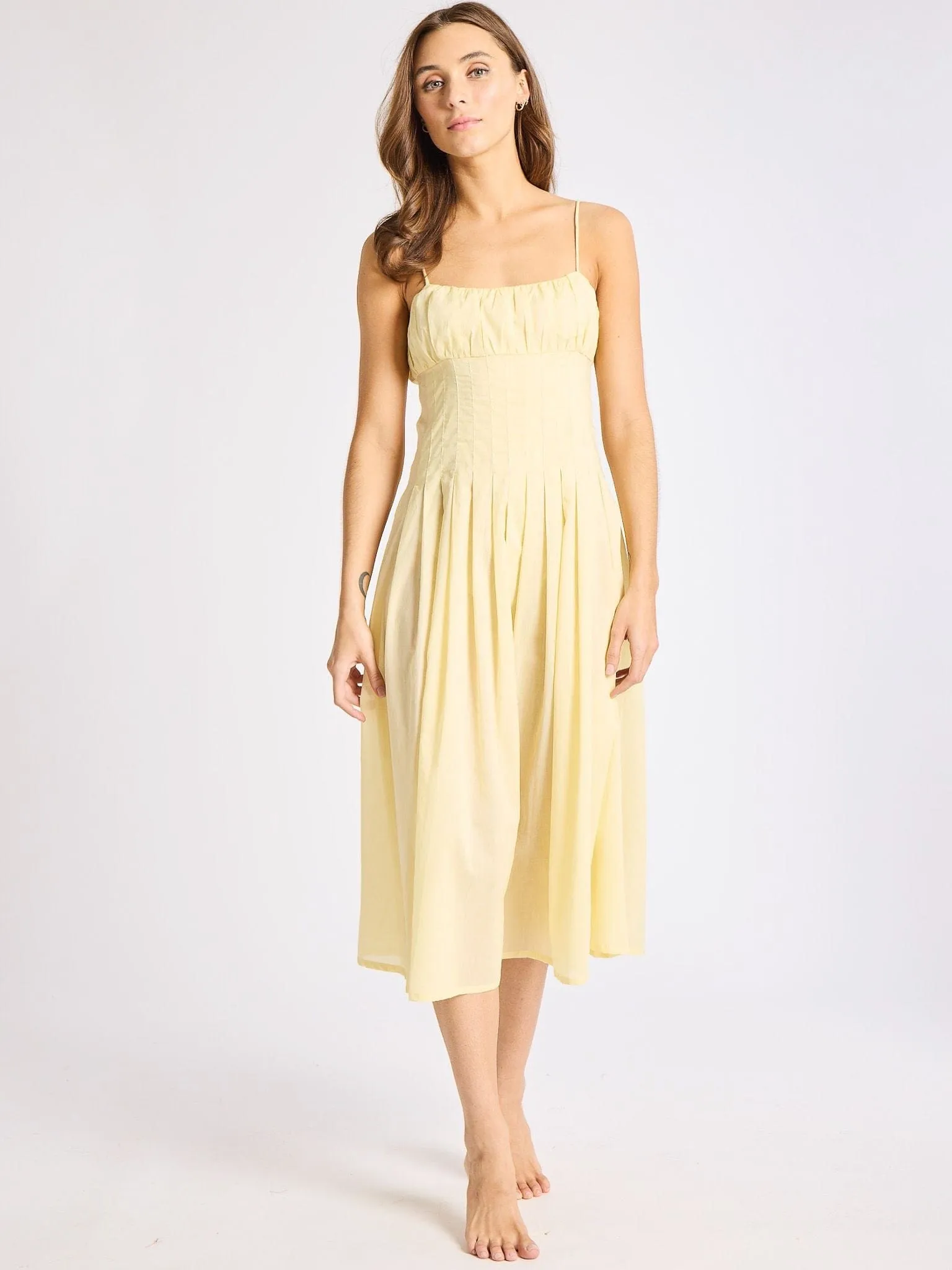 Tully Dress in Buttercream sold by MILLE product image thumbnail 2