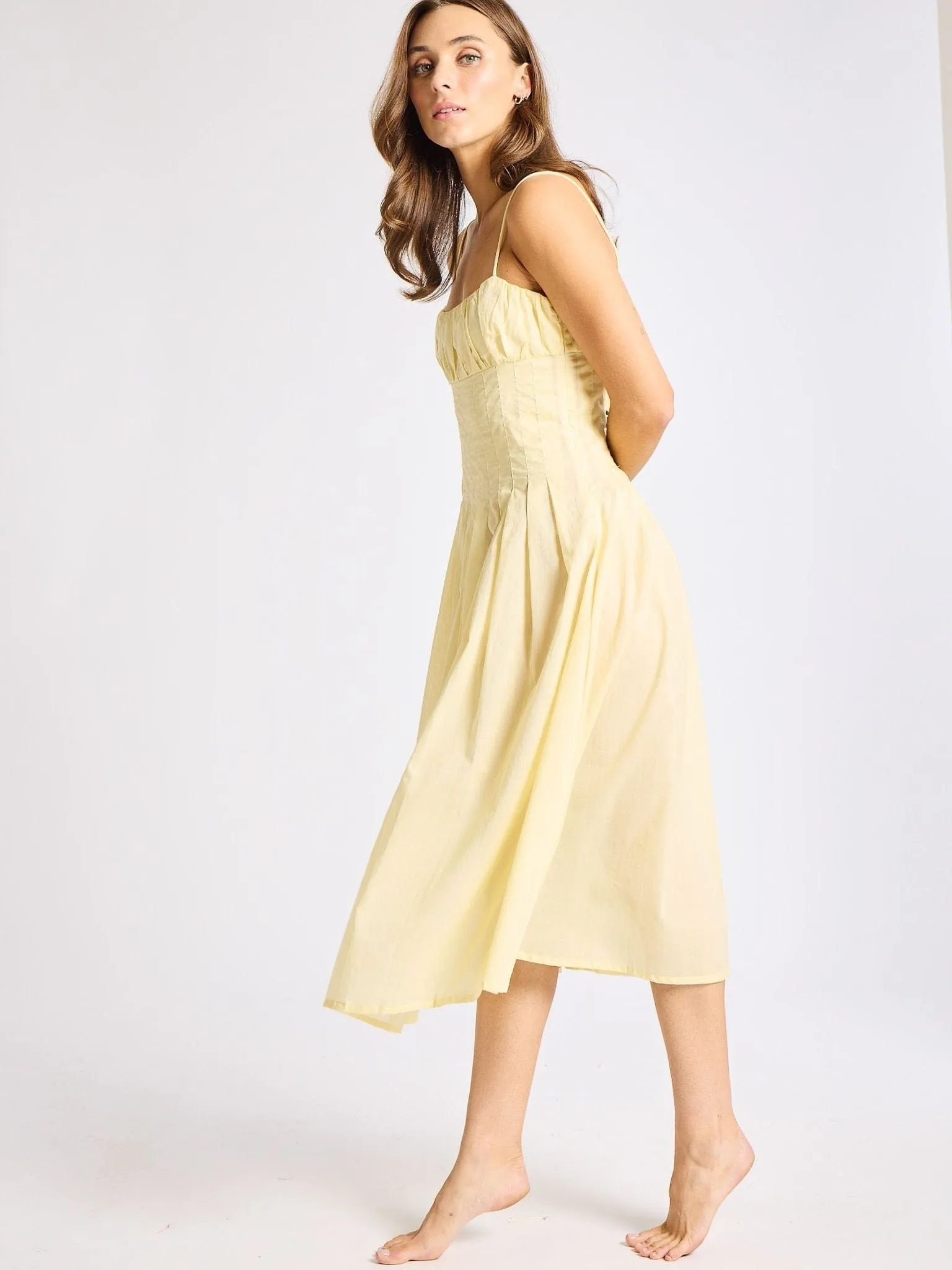 Tully Dress in Buttercream sold by MILLE product image thumbnail 3