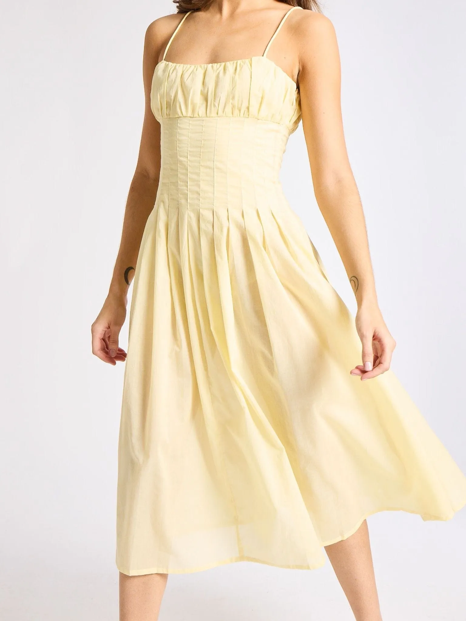 Tully Dress in Buttercream sold by MILLE product image thumbnail 5