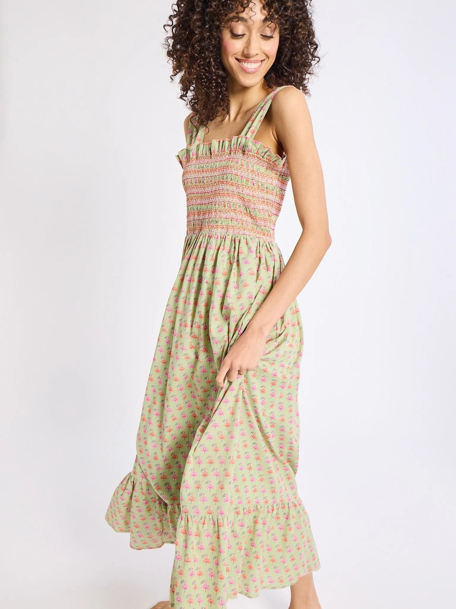 Garden Dress in Tulip Print sold by MILLE