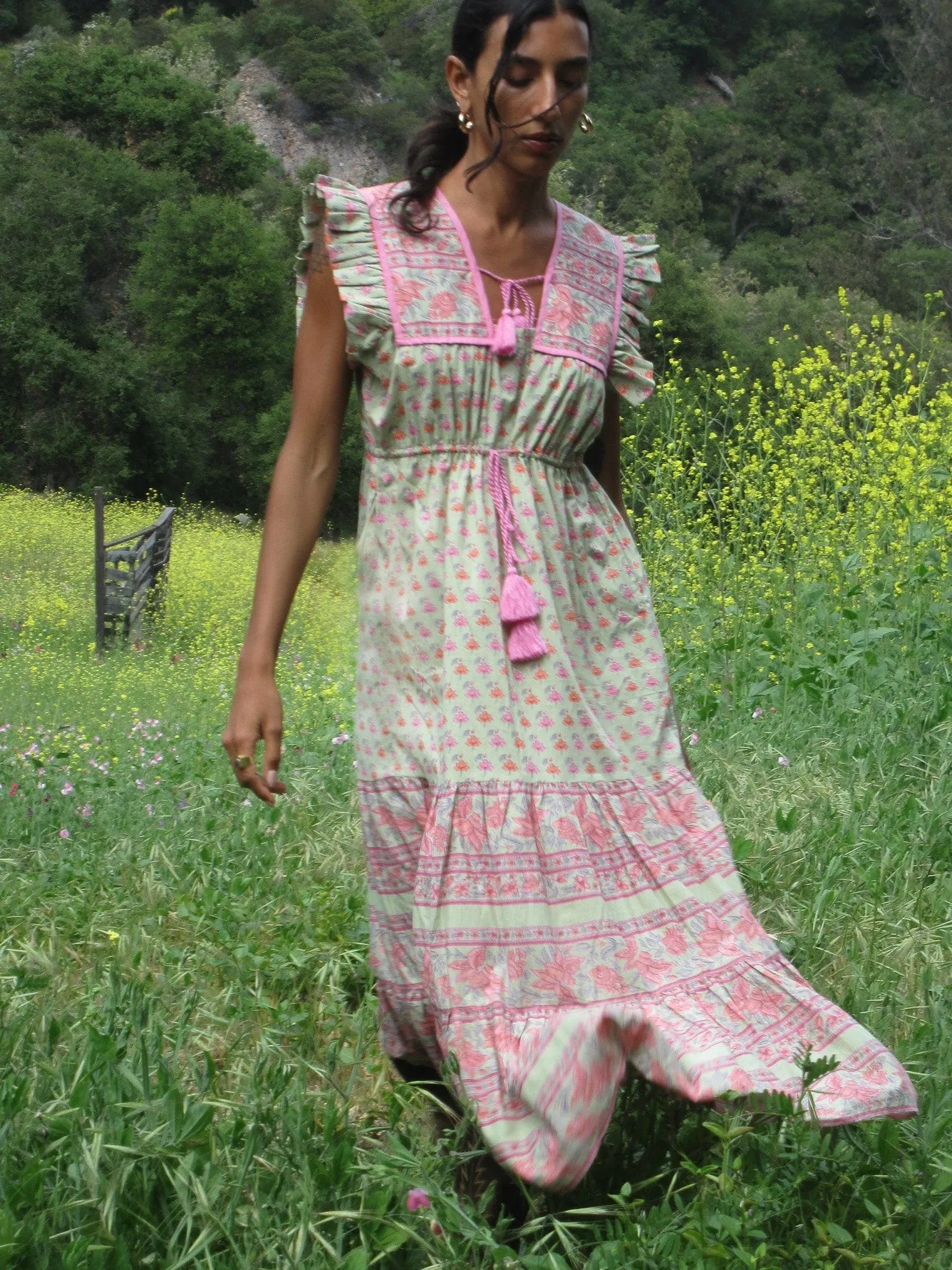 Esme Dress in Tulip Print sold by MILLE