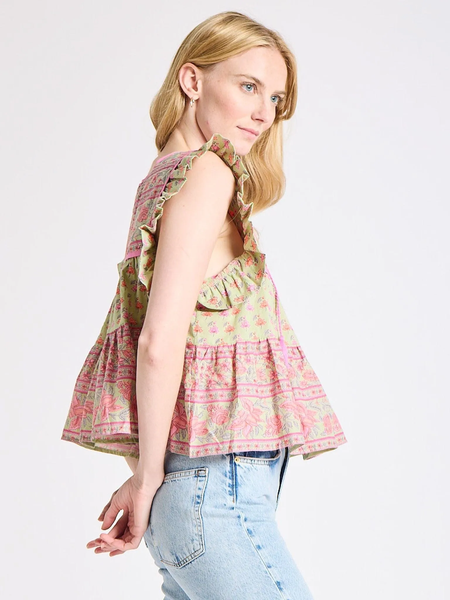 Chelsea Top in Tulip Print sold by MILLE product image thumbnail 3