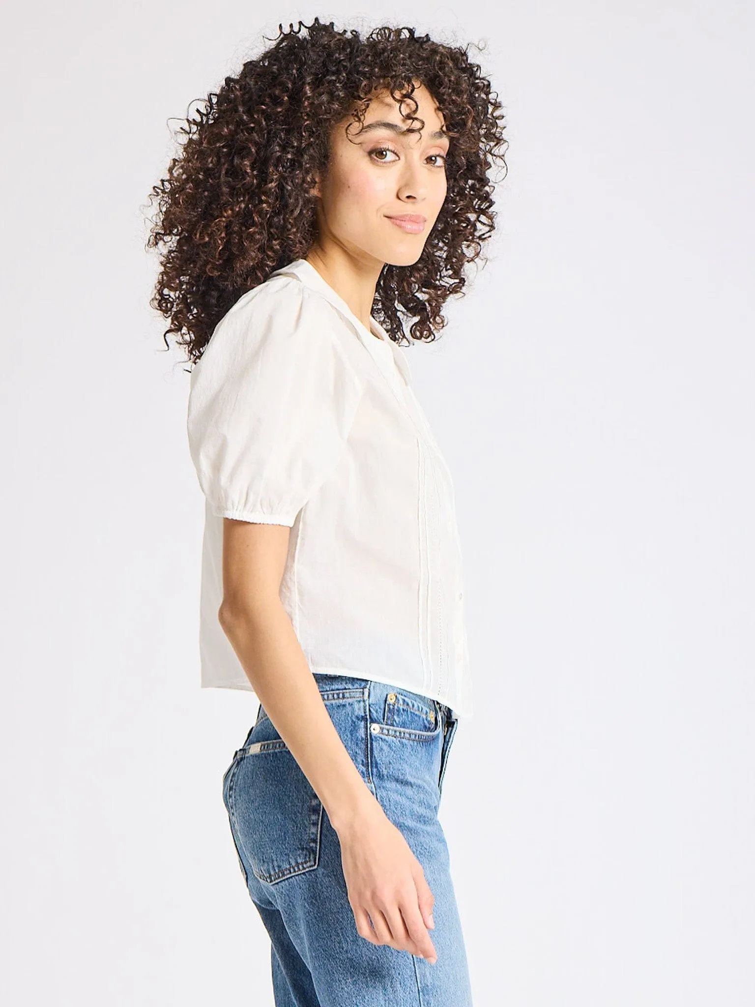 Harriet Top in White sold by MILLE product image thumbnail 4