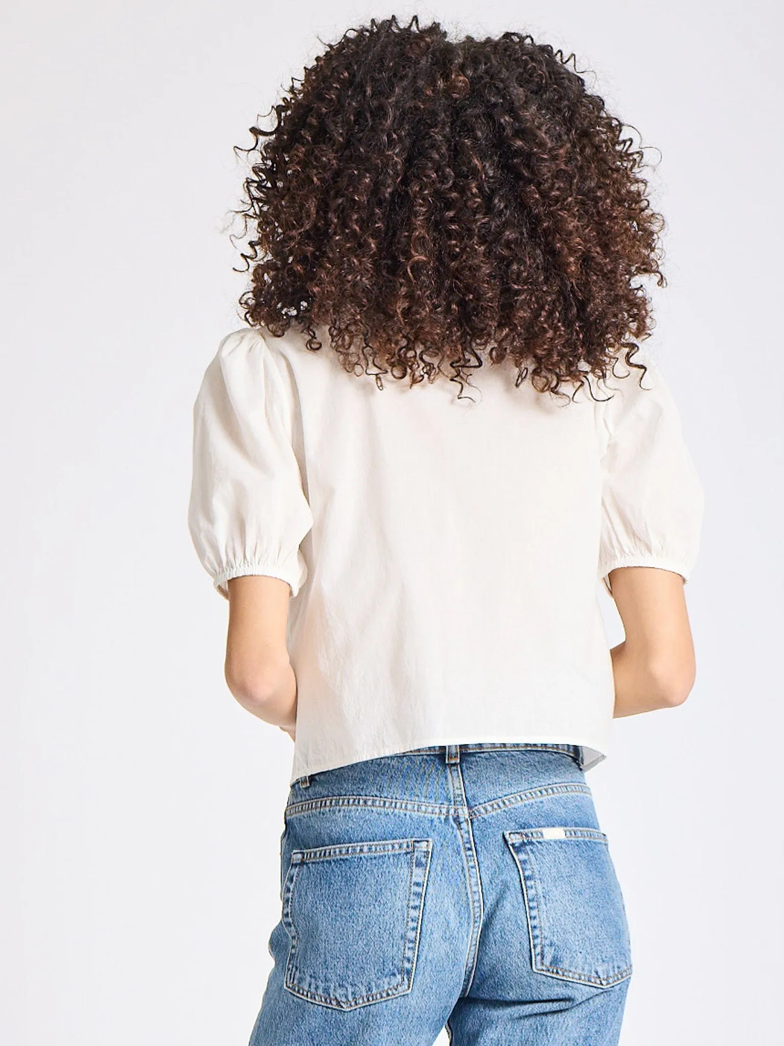 Harriet Top in White sold by MILLE product image thumbnail 5