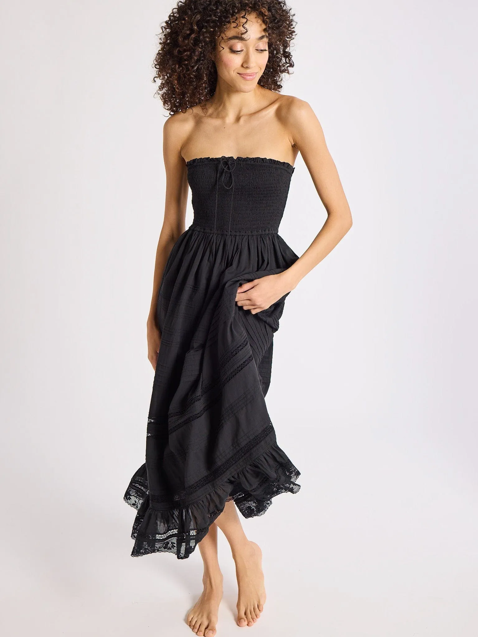 Florence Dress in Black sold by MILLE