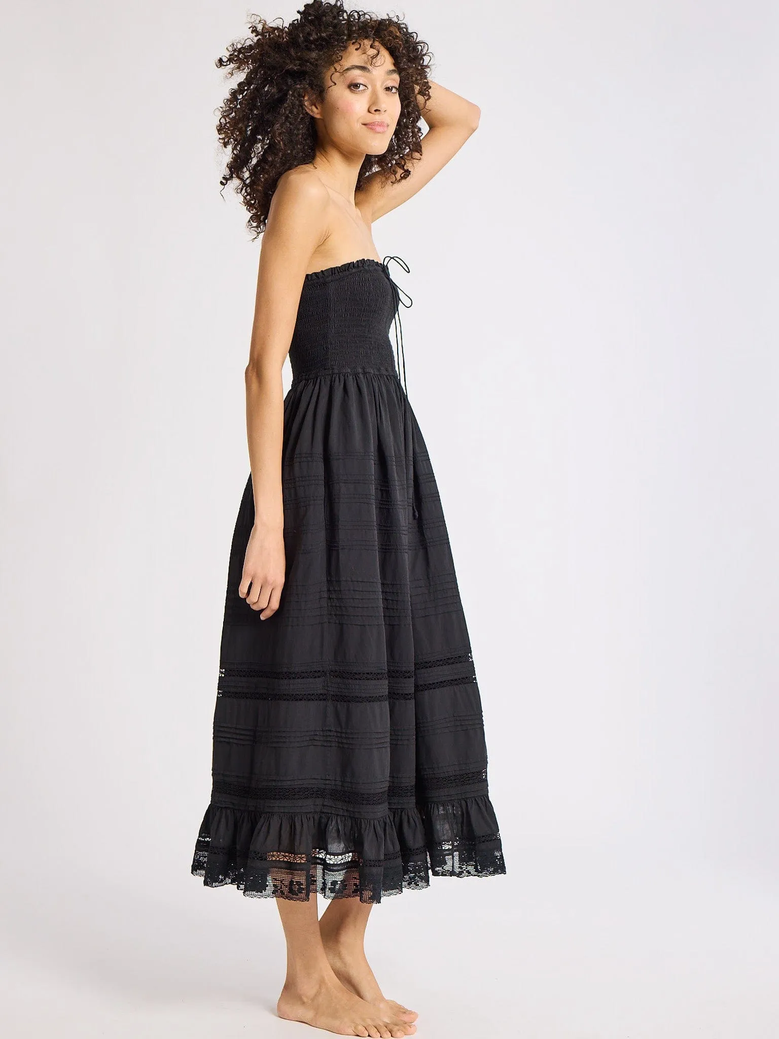 Florence Dress in Black sold by MILLE product image thumbnail 3