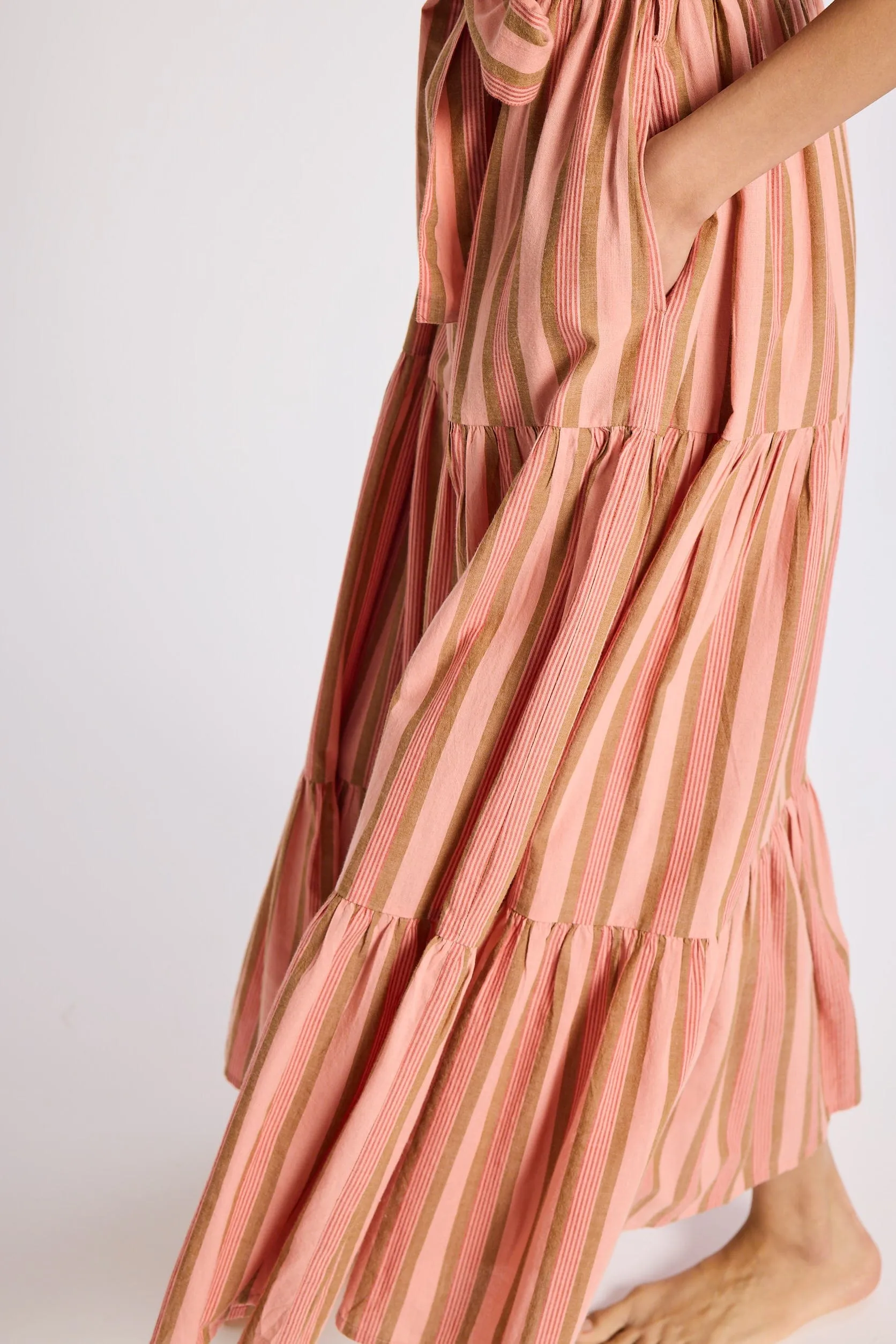 Victoria Dress in Santa Fe Stripe sold by MILLE product image thumbnail 5