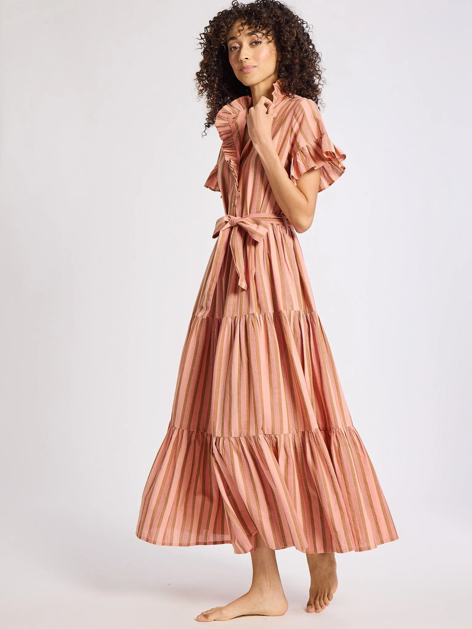 Victoria Dress in Santa Fe Stripe sold by MILLE product image thumbnail 2