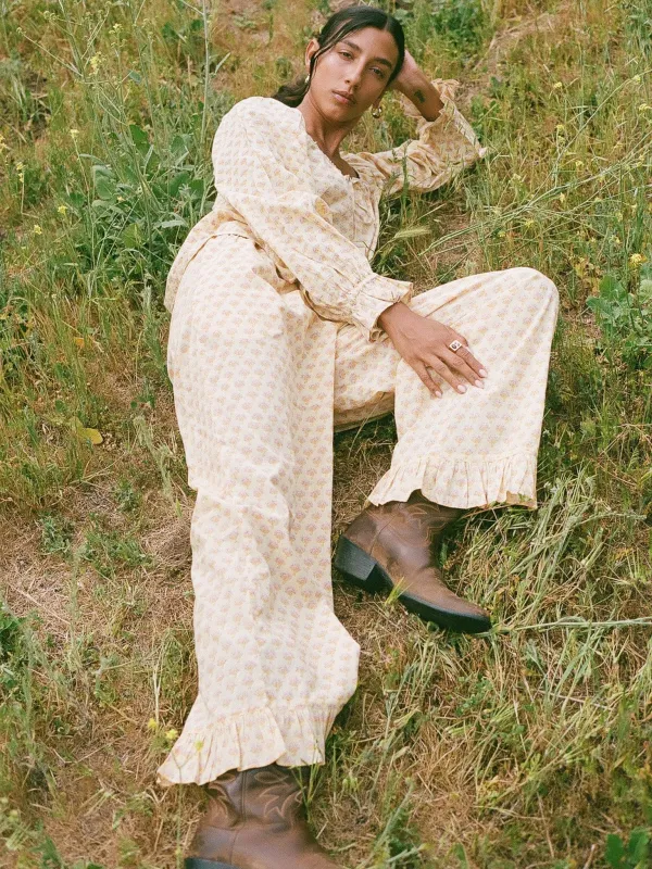 Addie Pant in Buttercup sold by MILLE