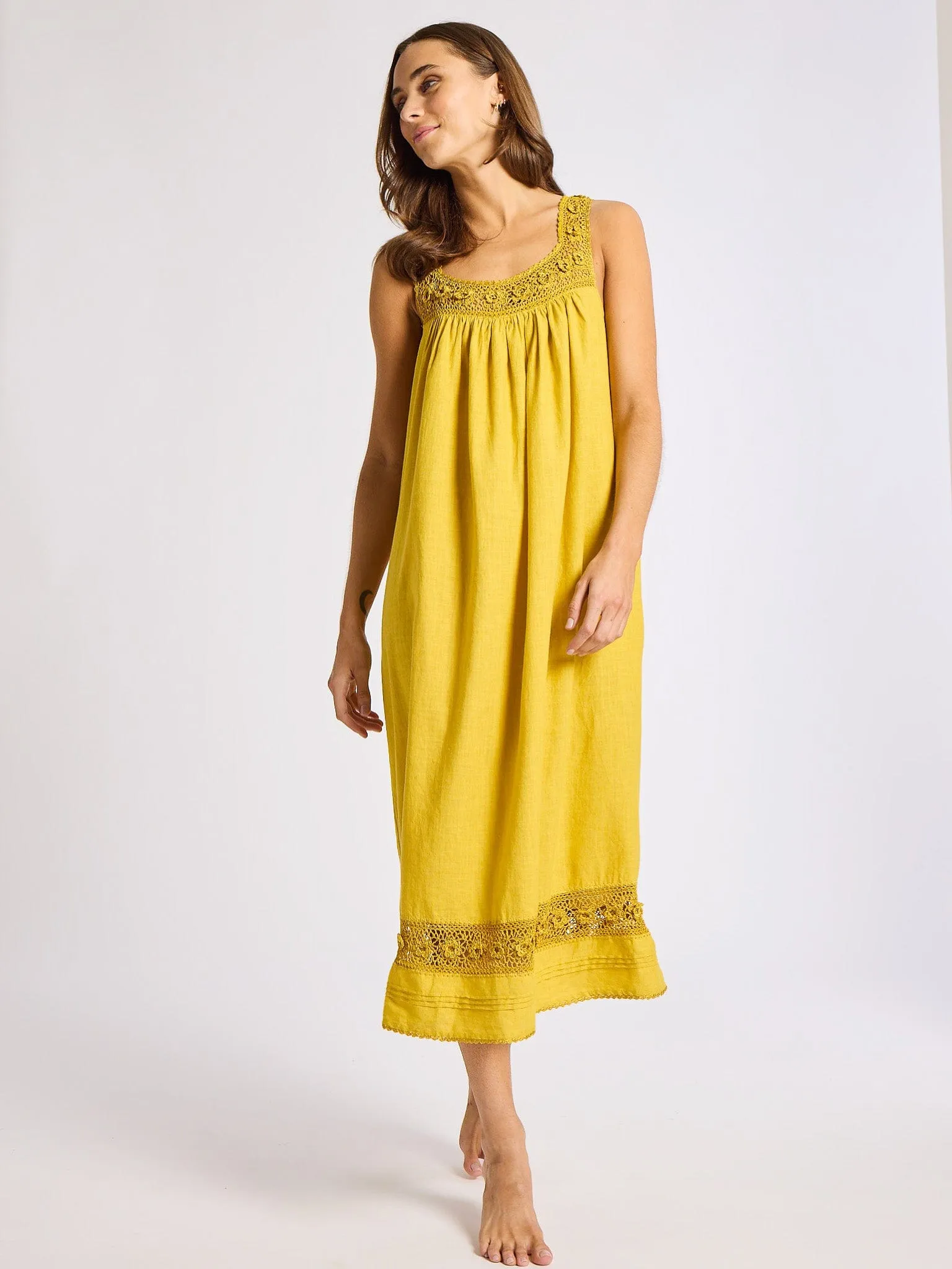 Adelia Dress in Marigold sold by MILLE product image thumbnail 2