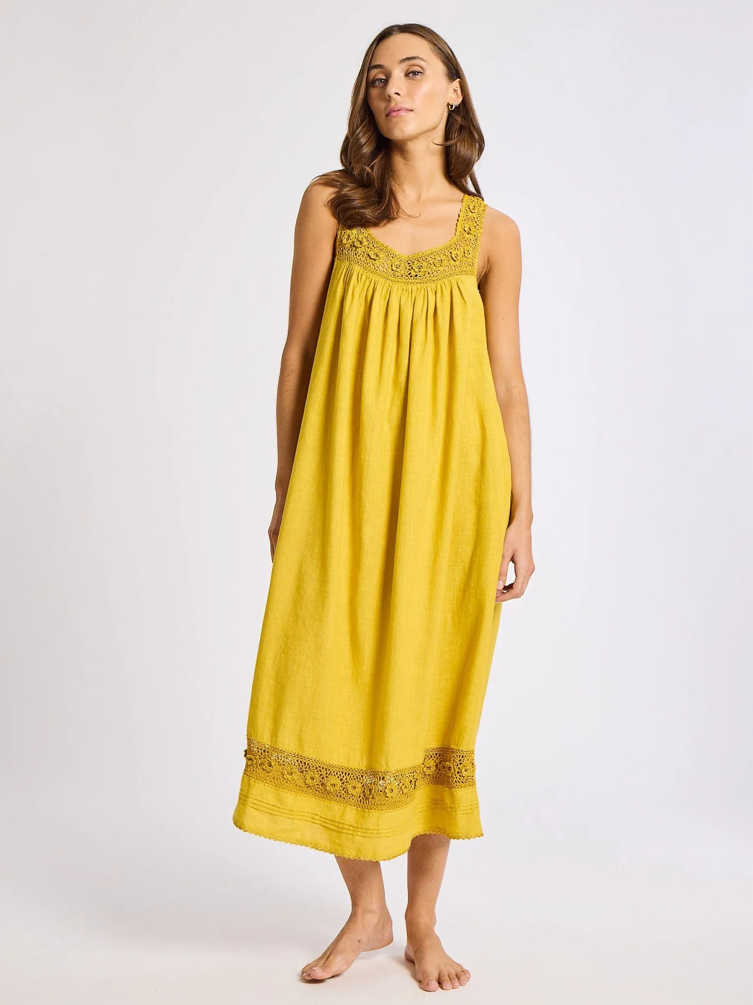 Adelia Dress in Marigold sold by MILLE product image thumbnail 5