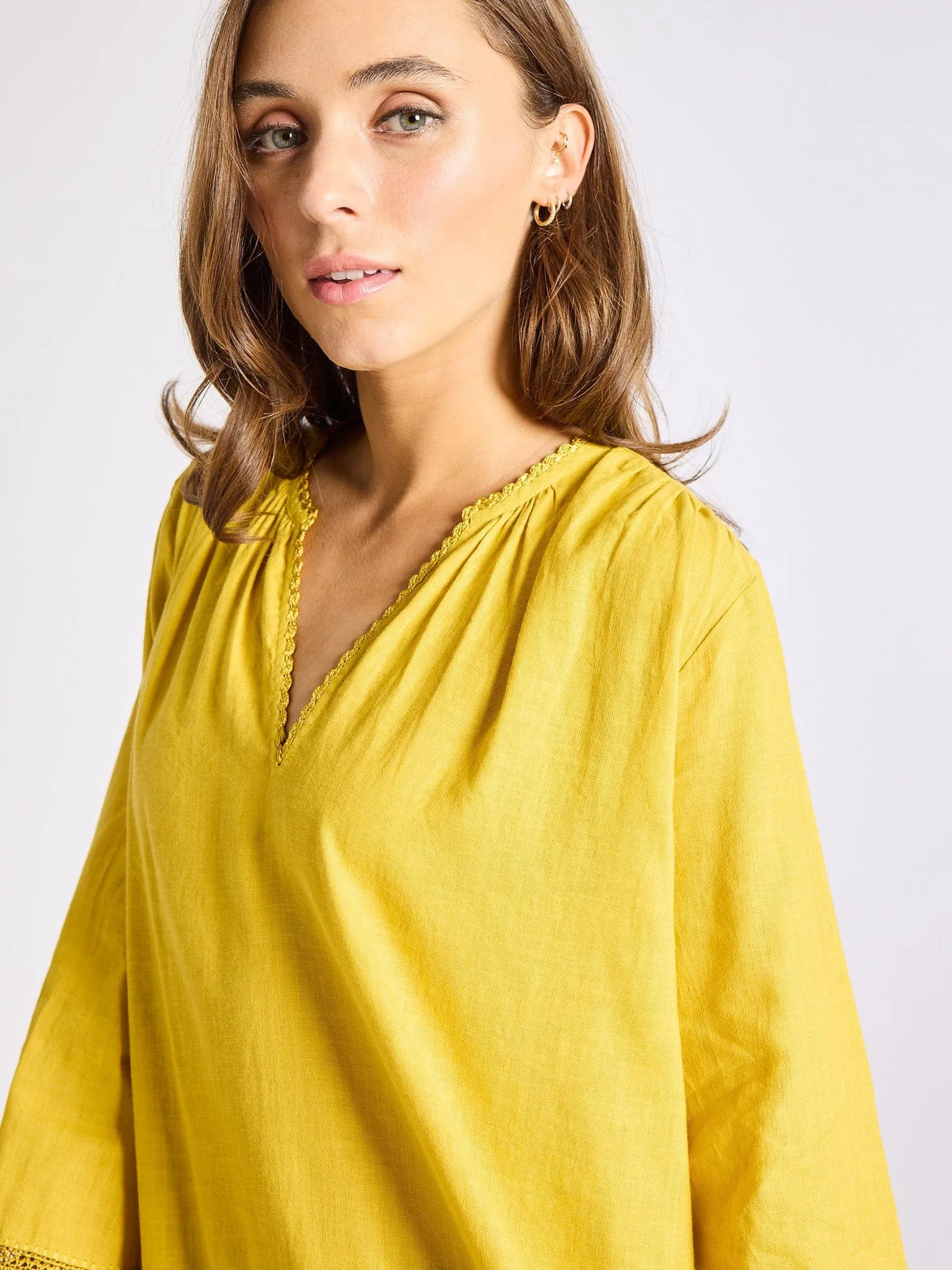 Elsie Top in Marigold sold by MILLE product image thumbnail 2