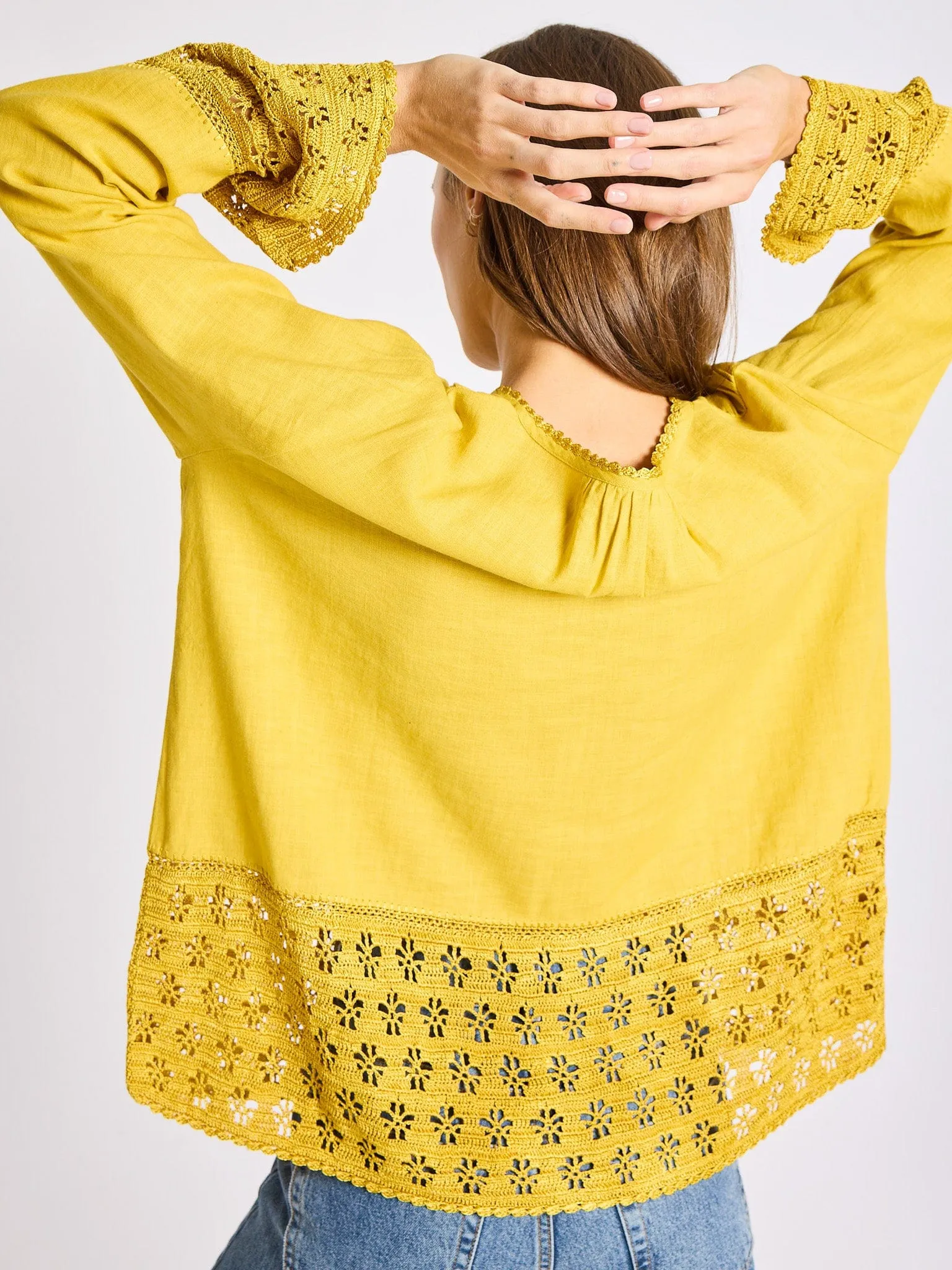 Elsie Top in Marigold sold by MILLE product image thumbnail 3